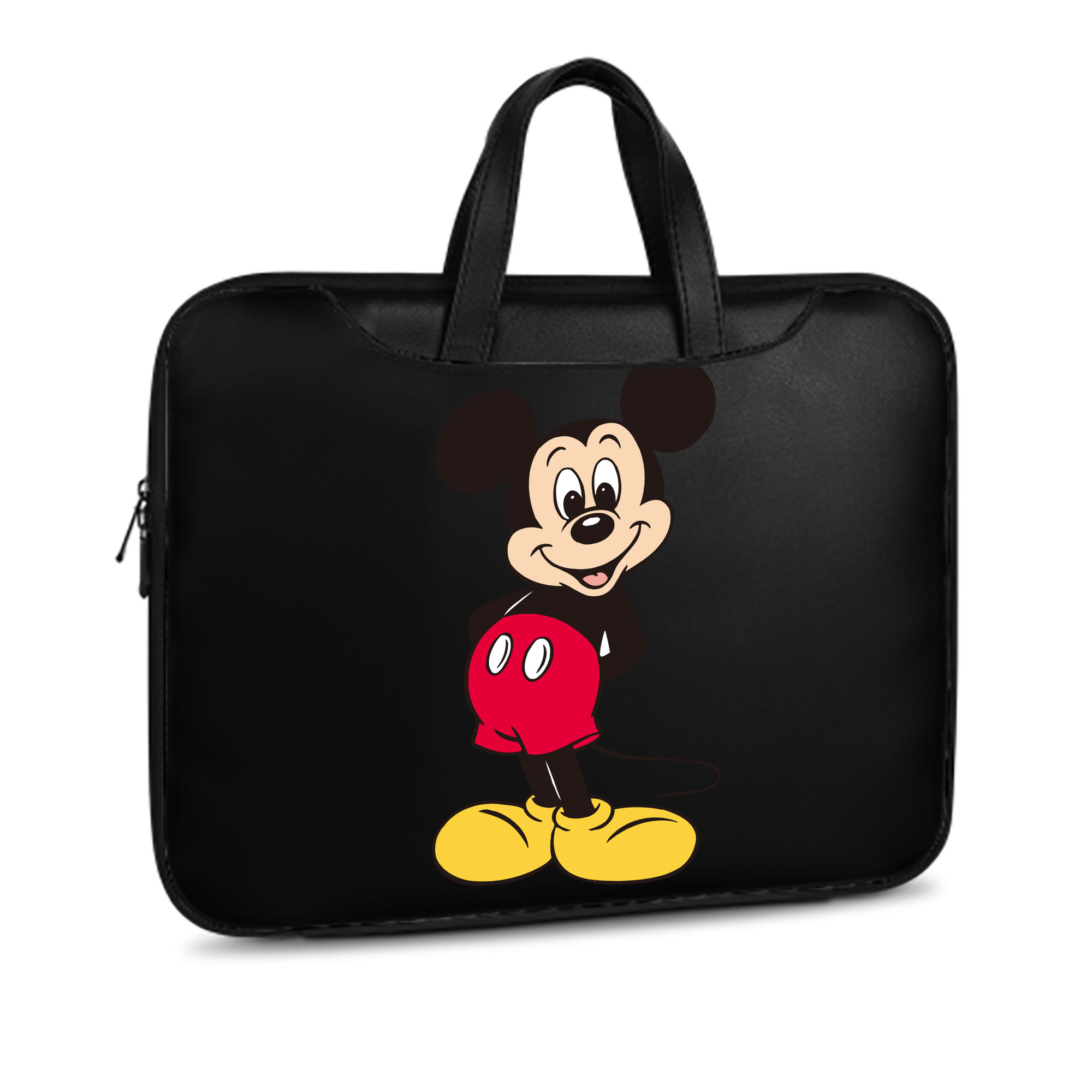 ミッキーマウス Mickey Mouse レザーラップトップバッグ　ノートパソコンケース