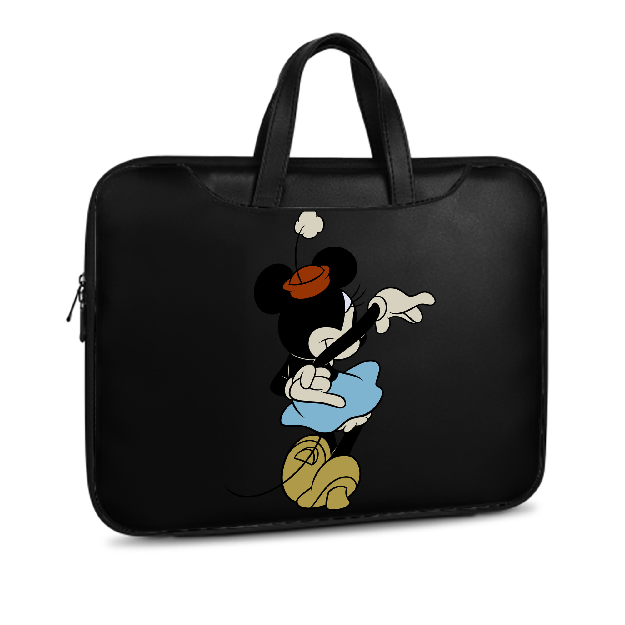（画像用） ミッキーマウス Mickey Mouse レザーラップトップバッグ　ノートパソコンケース