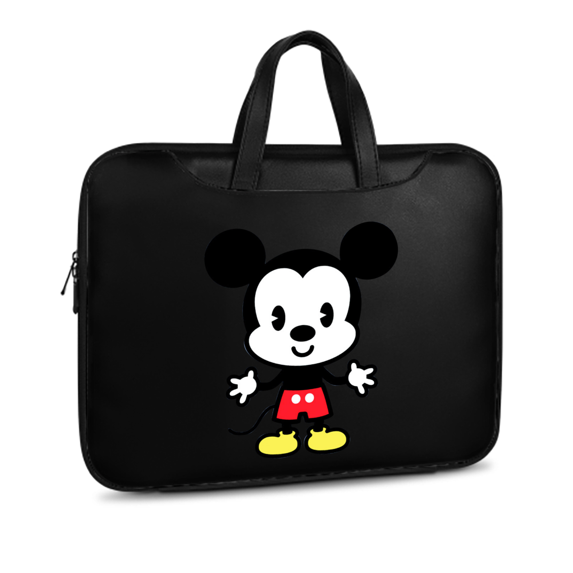 ミッキーマウス Mickey Mouse レザーラップトップバッグ　ノートパソコンケース