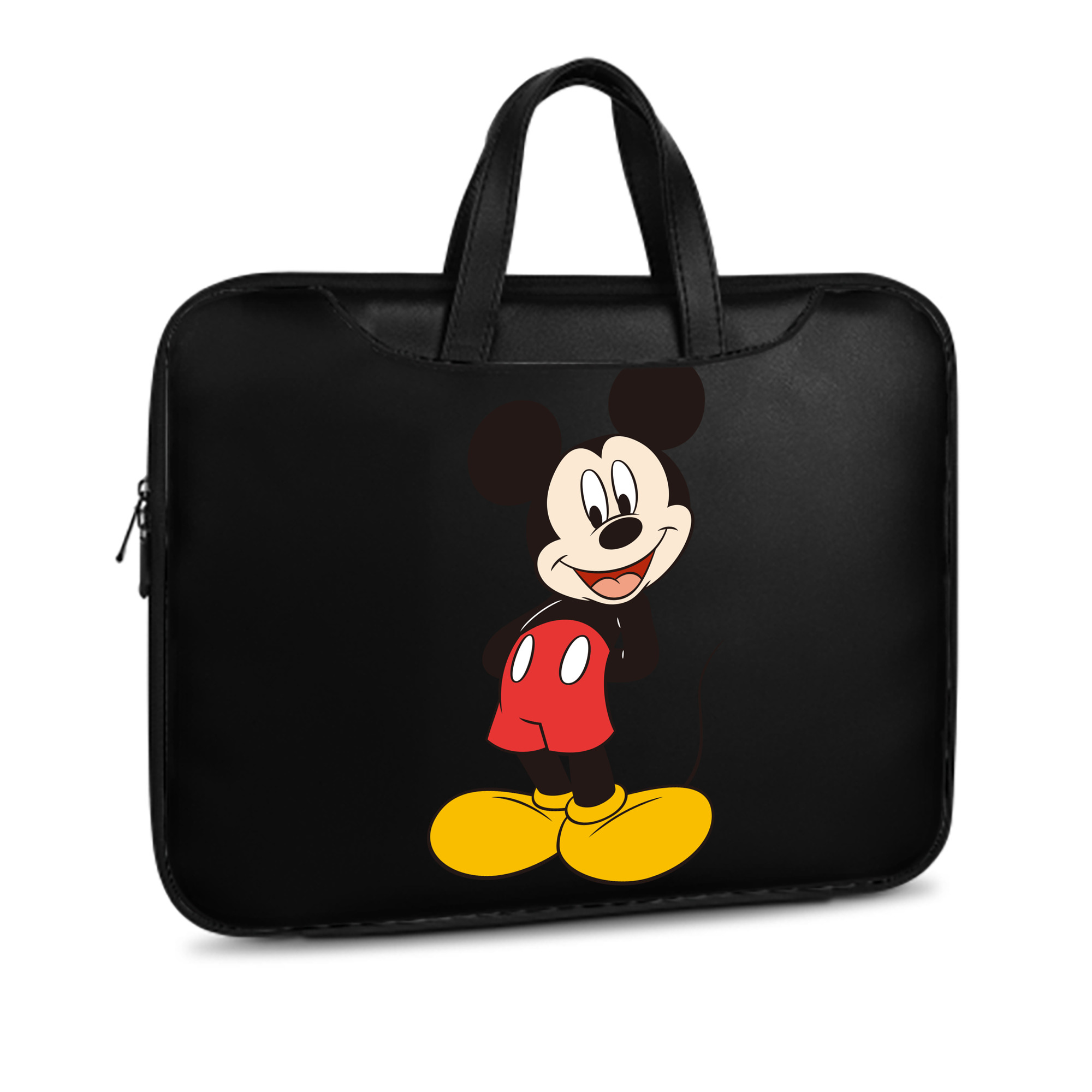 ミッキーマウス Mickey Mouse レザーラップトップバッグ　ノートパソコンケース