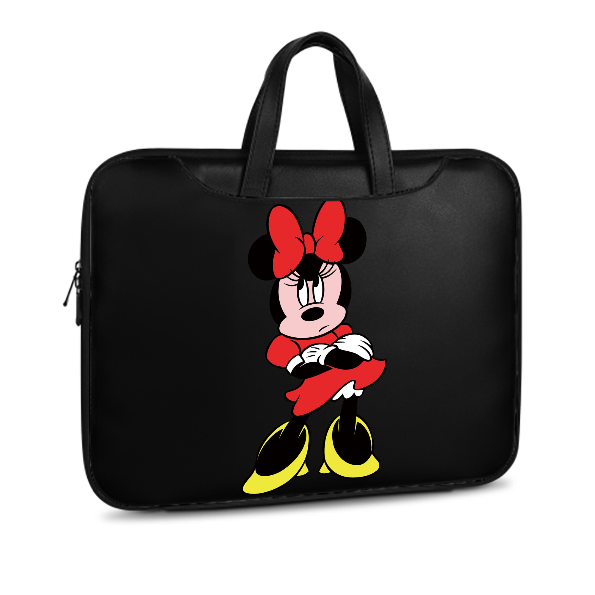 ミッキーマウス Mickey Mouse レザーラップトップバッグ　ノートパソコンケース