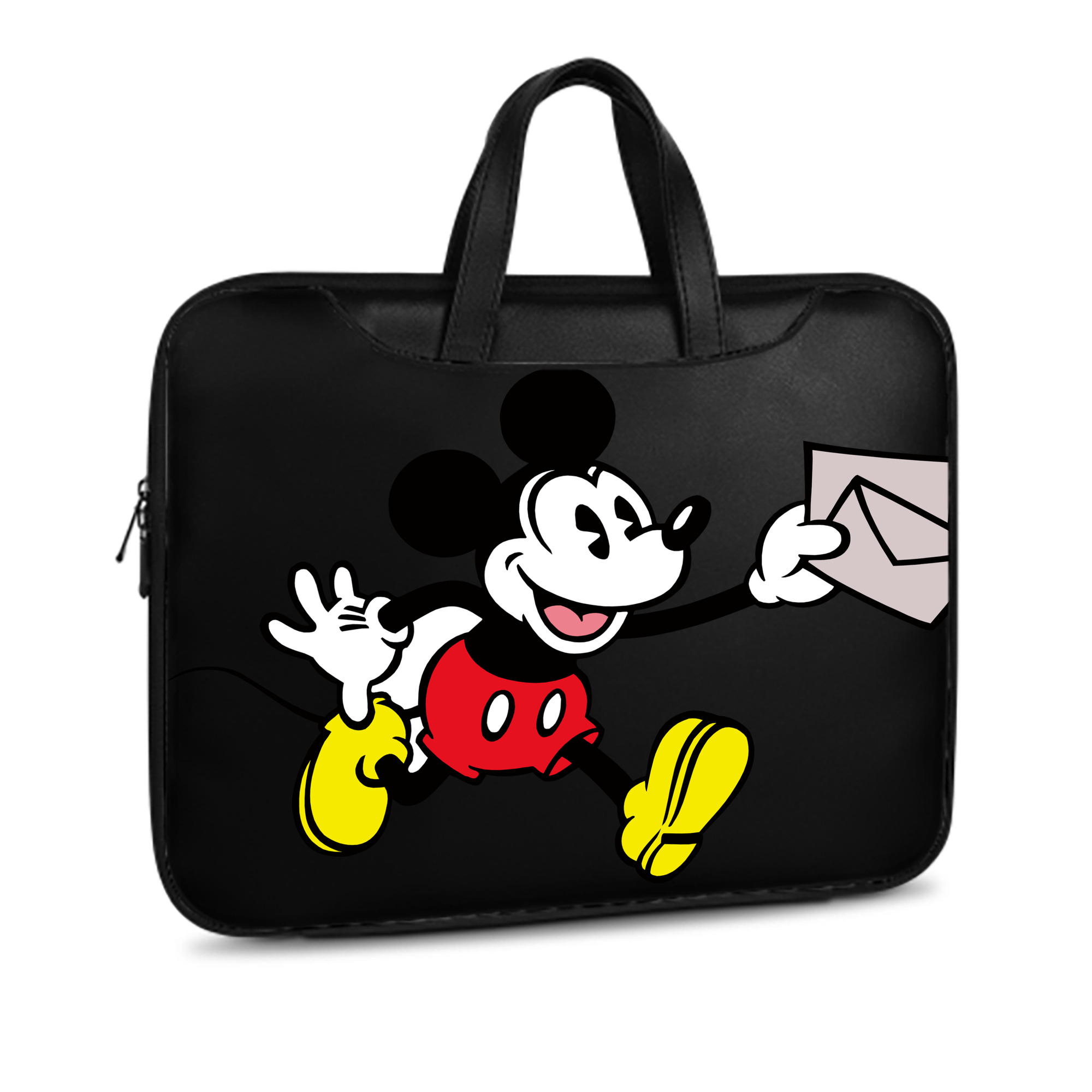 ミッキーマウス Mickey Mouse レザーラップトップバッグ　ノートパソコンケース