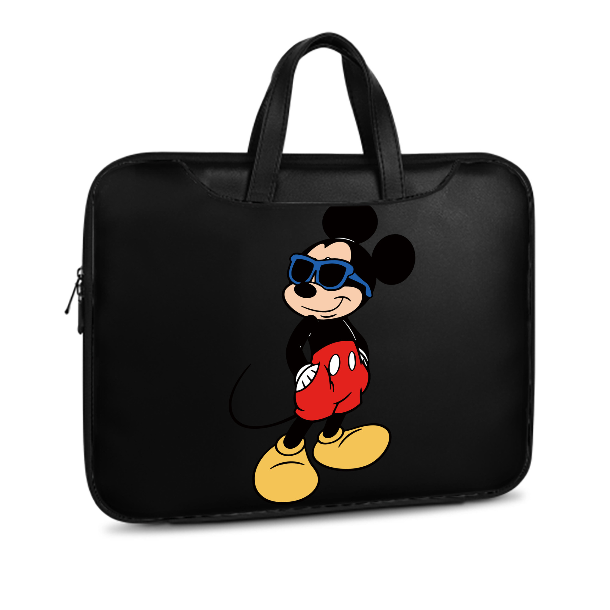 ミッキーマウス Mickey Mouse レザーラップトップバッグ　ノートパソコンケース
