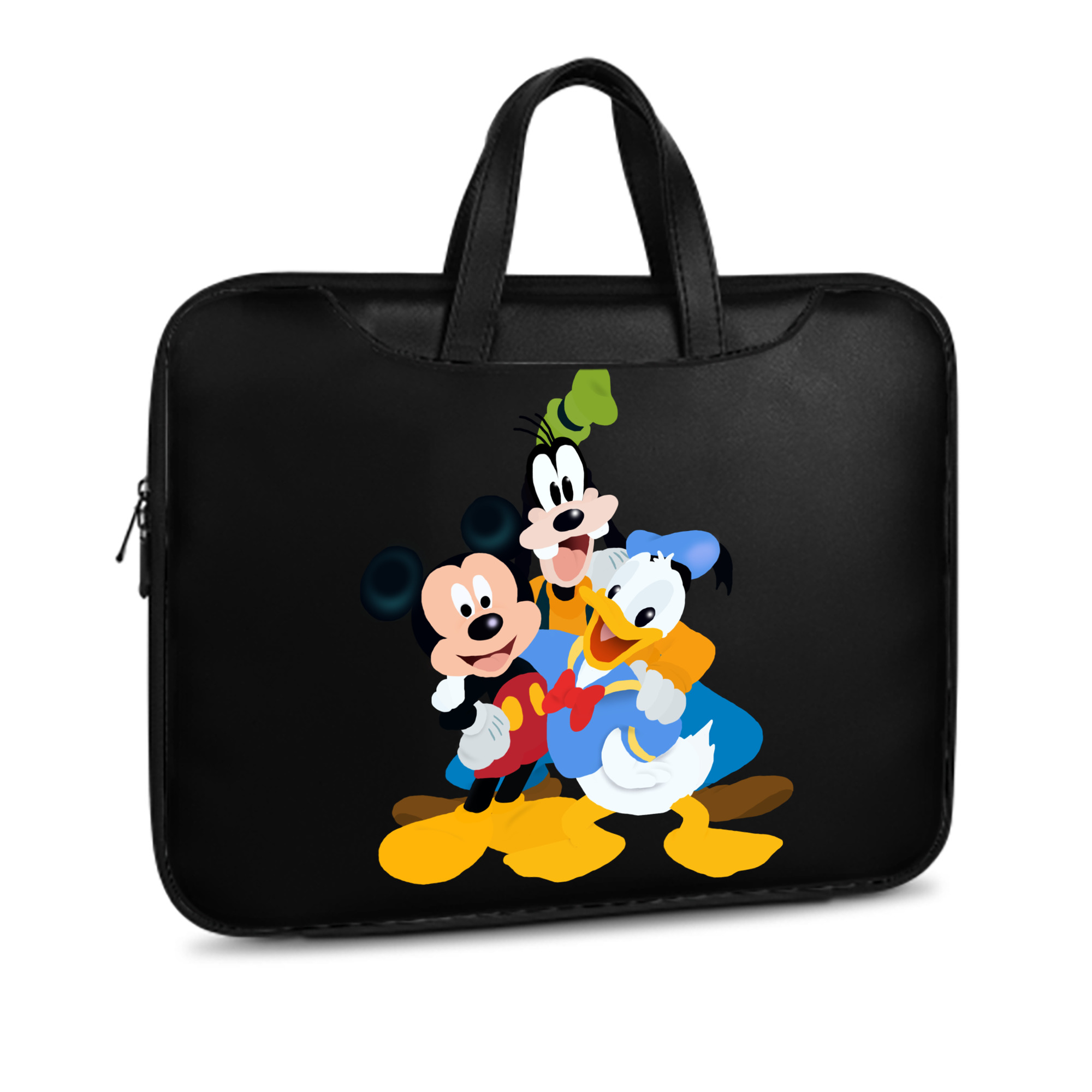 ミッキーマウス Mickey Mouse レザーラップトップバッグ　ノートパソコンケース