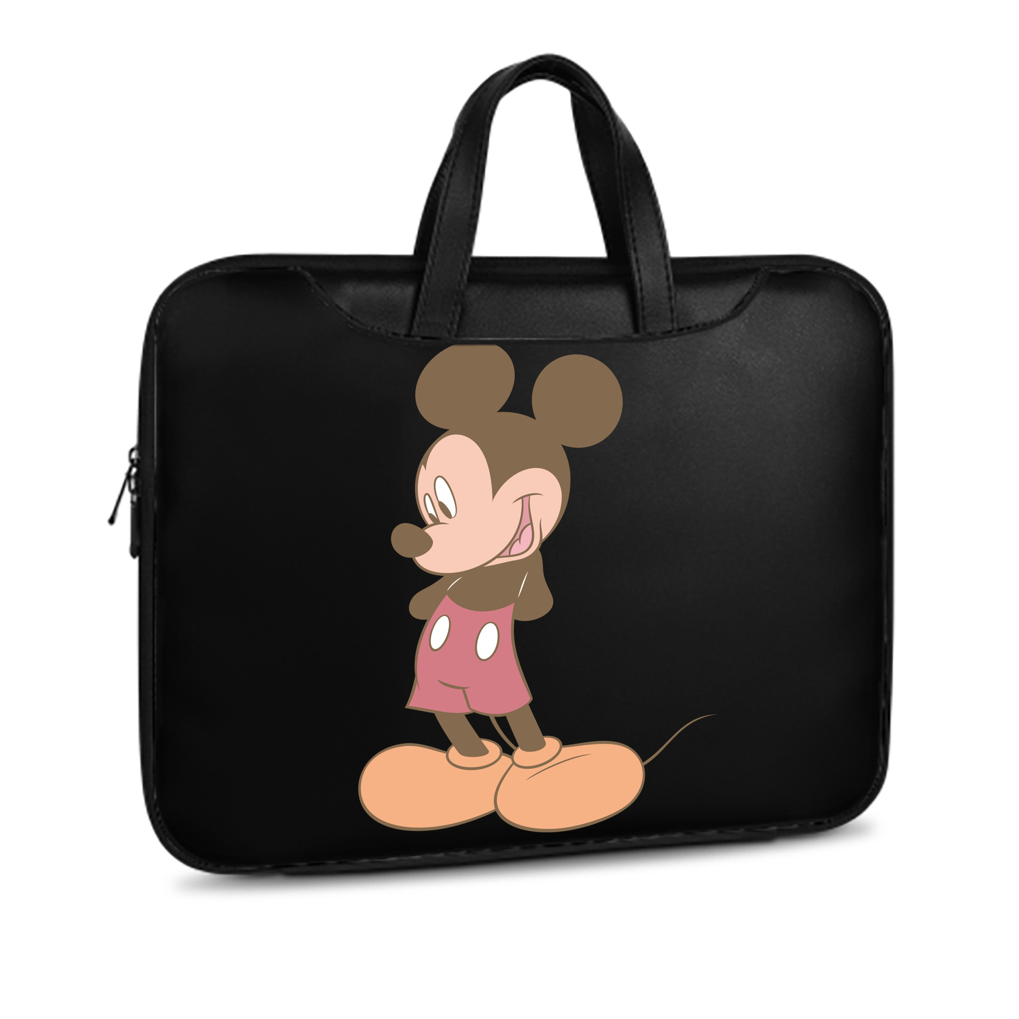 ミッキーマウス Mickey Mouse レザーラップトップバッグ　ノートパソコンケース