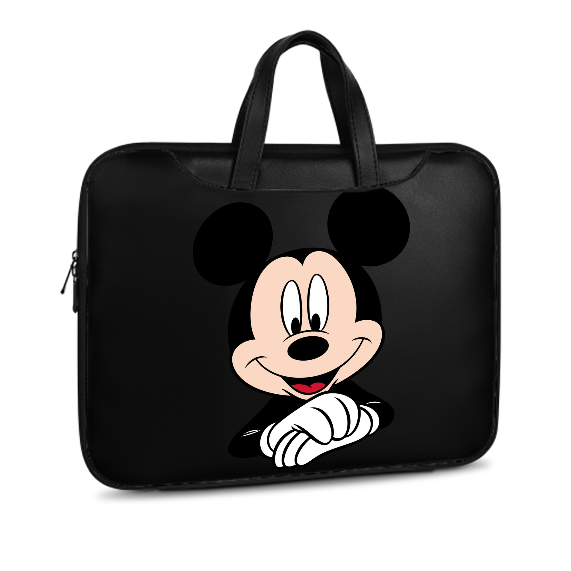 ミッキーマウス Mickey Mouse レザーラップトップバッグ　ノートパソコンケース
