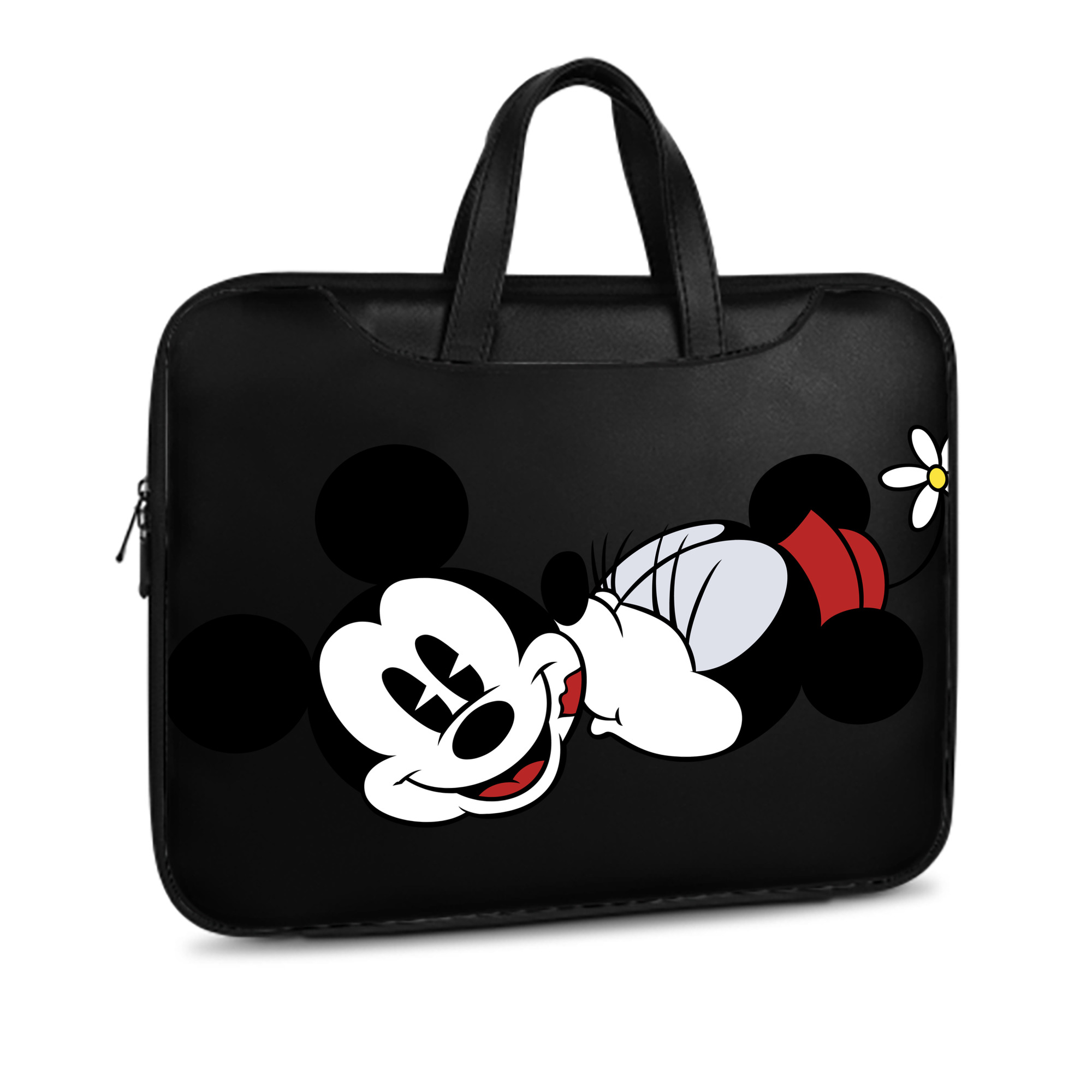 ミッキーマウス Mickey Mouse レザーラップトップバッグ　ノートパソコンケース