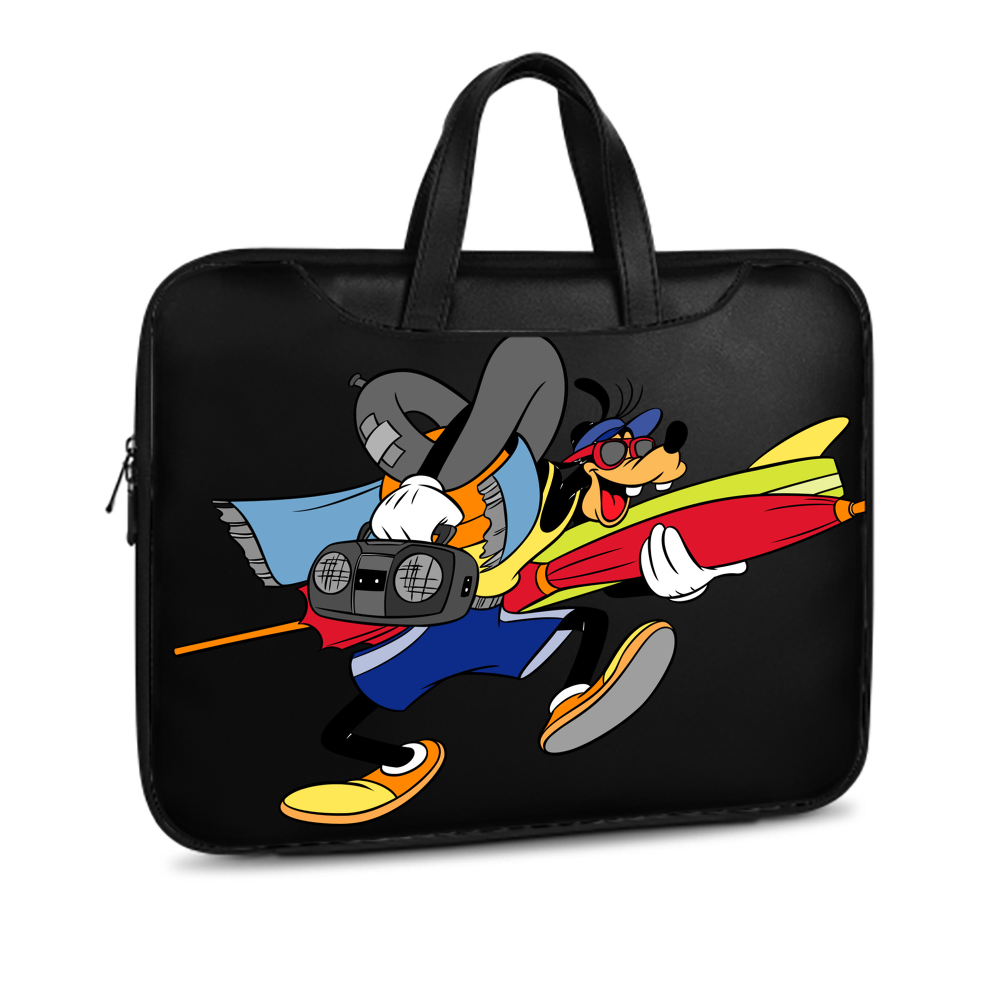 （画像用） ミッキーマウス Mickey Mouse レザーラップトップバッグ　ノートパソコンケース