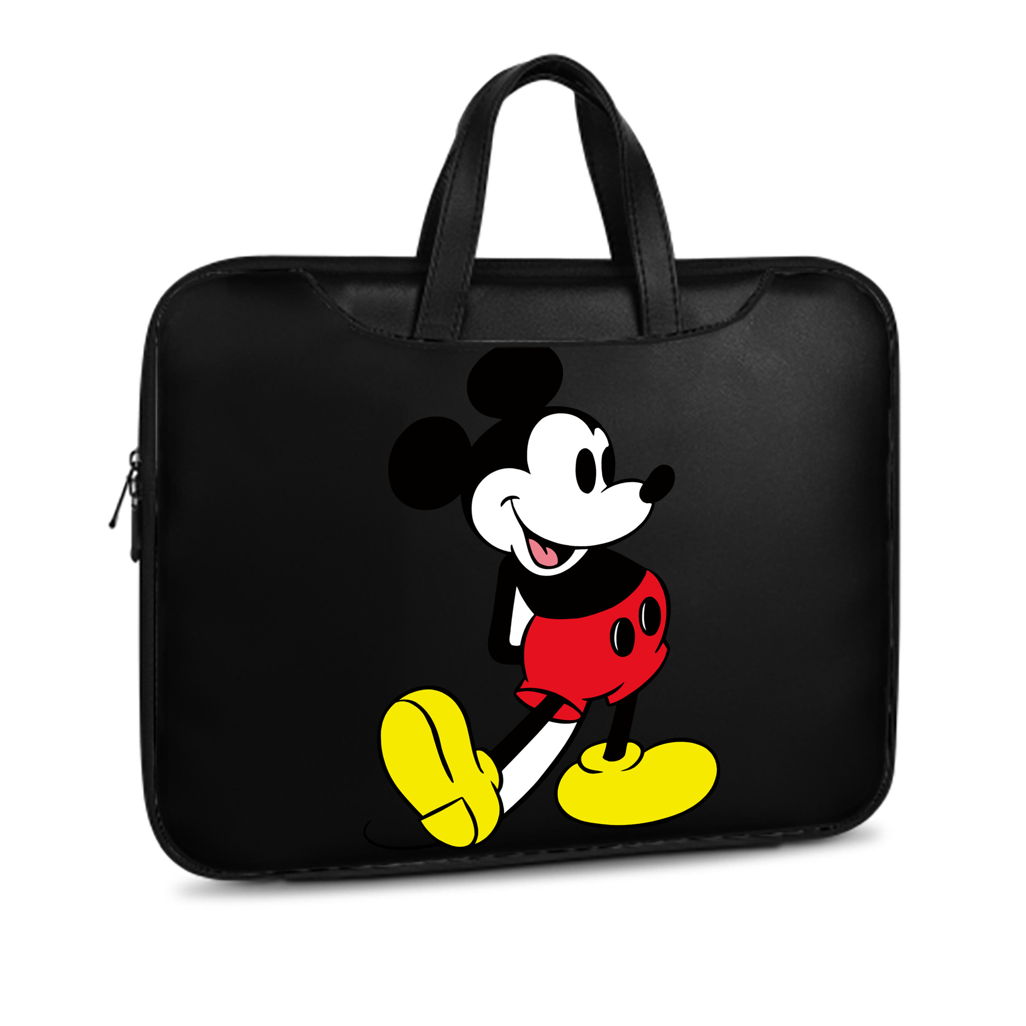 ミッキーマウス Mickey Mouse レザーラップトップバッグ　ノートパソコンケース