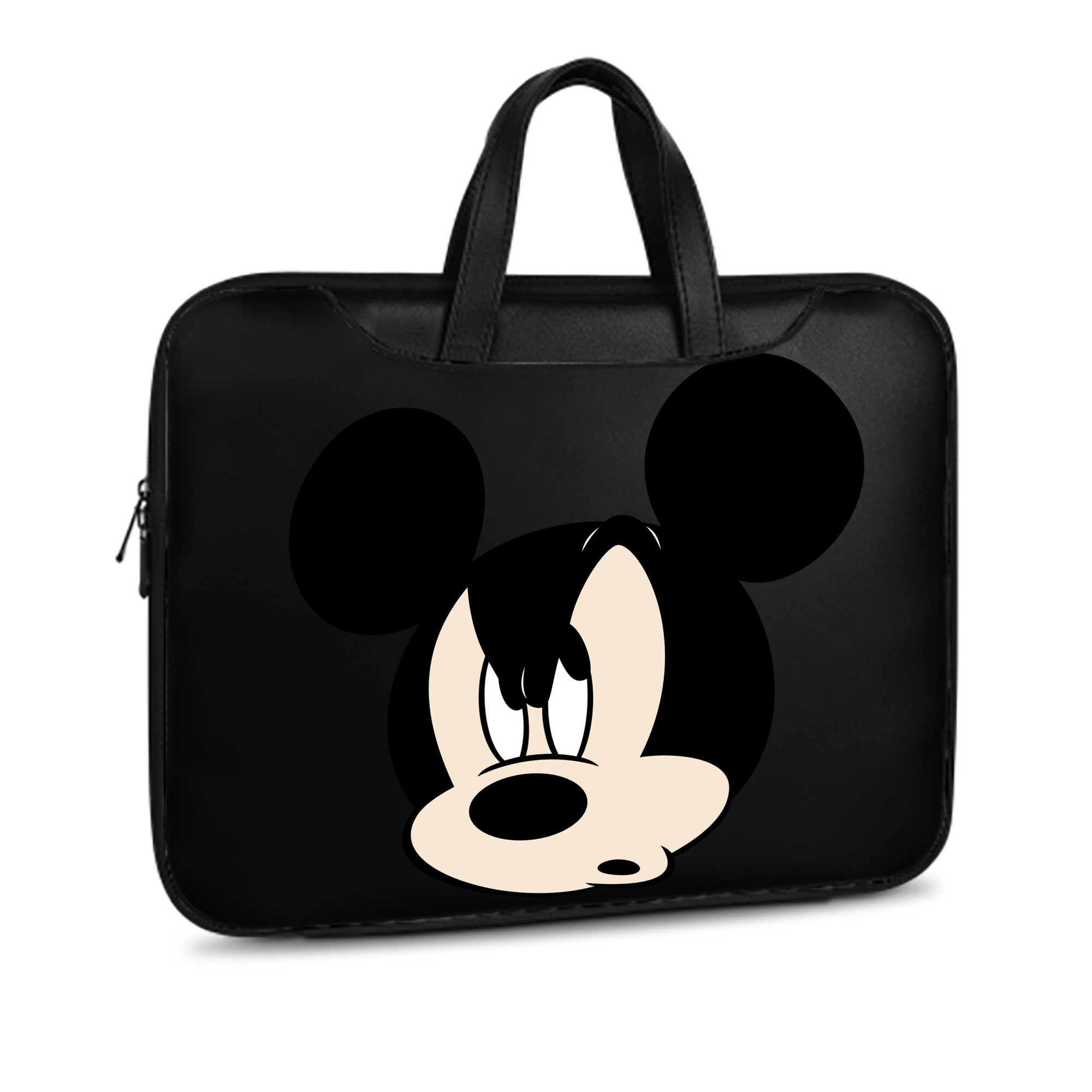 ミッキーマウス Mickey Mouse レザーラップトップバッグ　ノートパソコンケース