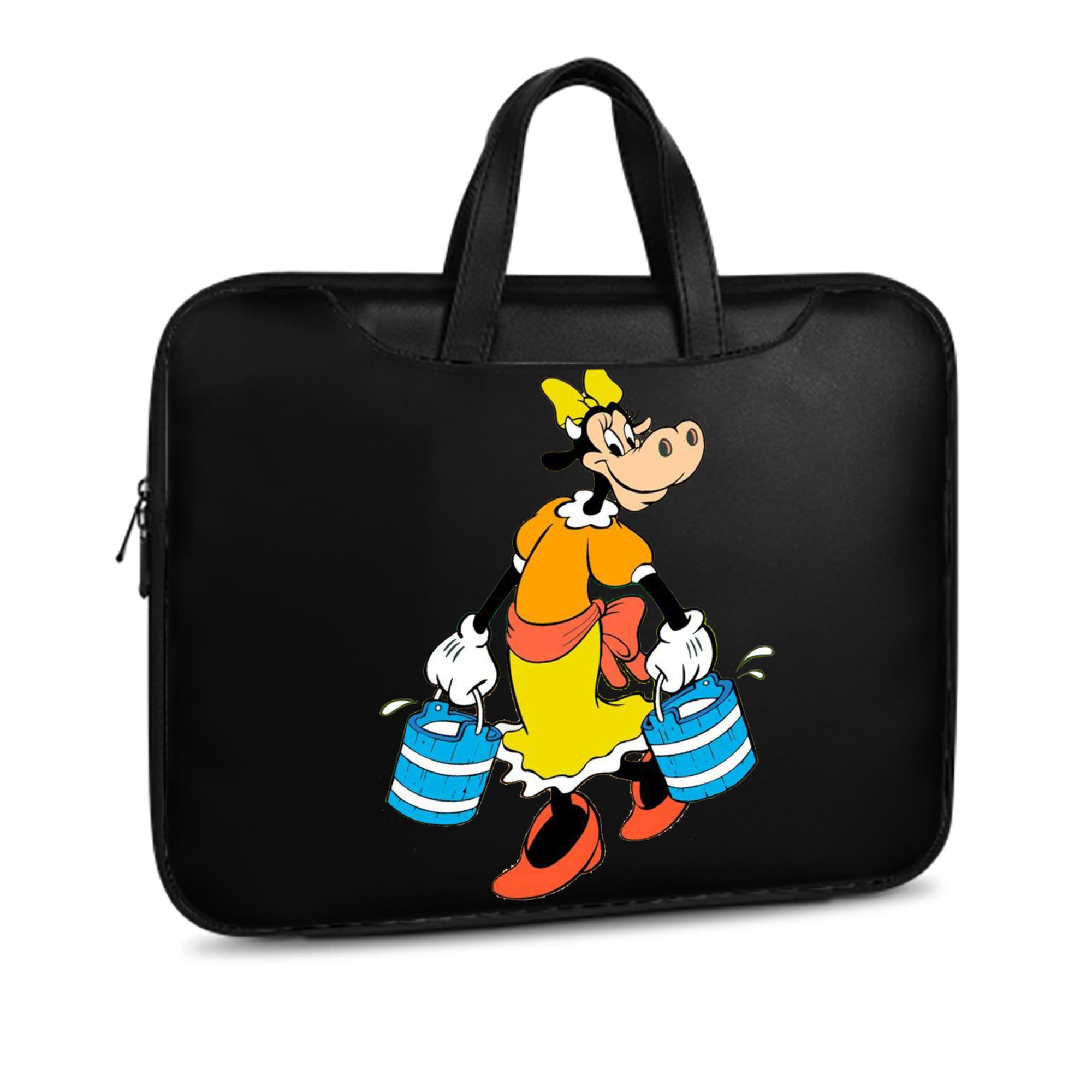 ミッキーマウス Mickey Mouse レザーラップトップバッグ　ノートパソコンケース