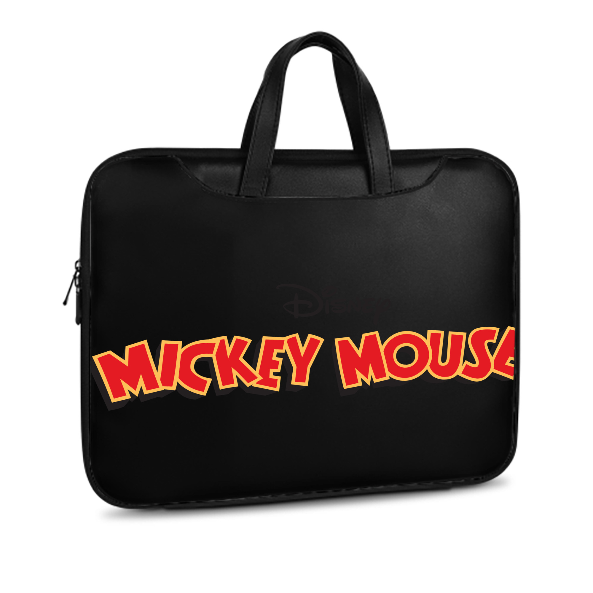 ミッキーマウス Mickey Mouse レザーラップトップバッグ　ノートパソコンケース