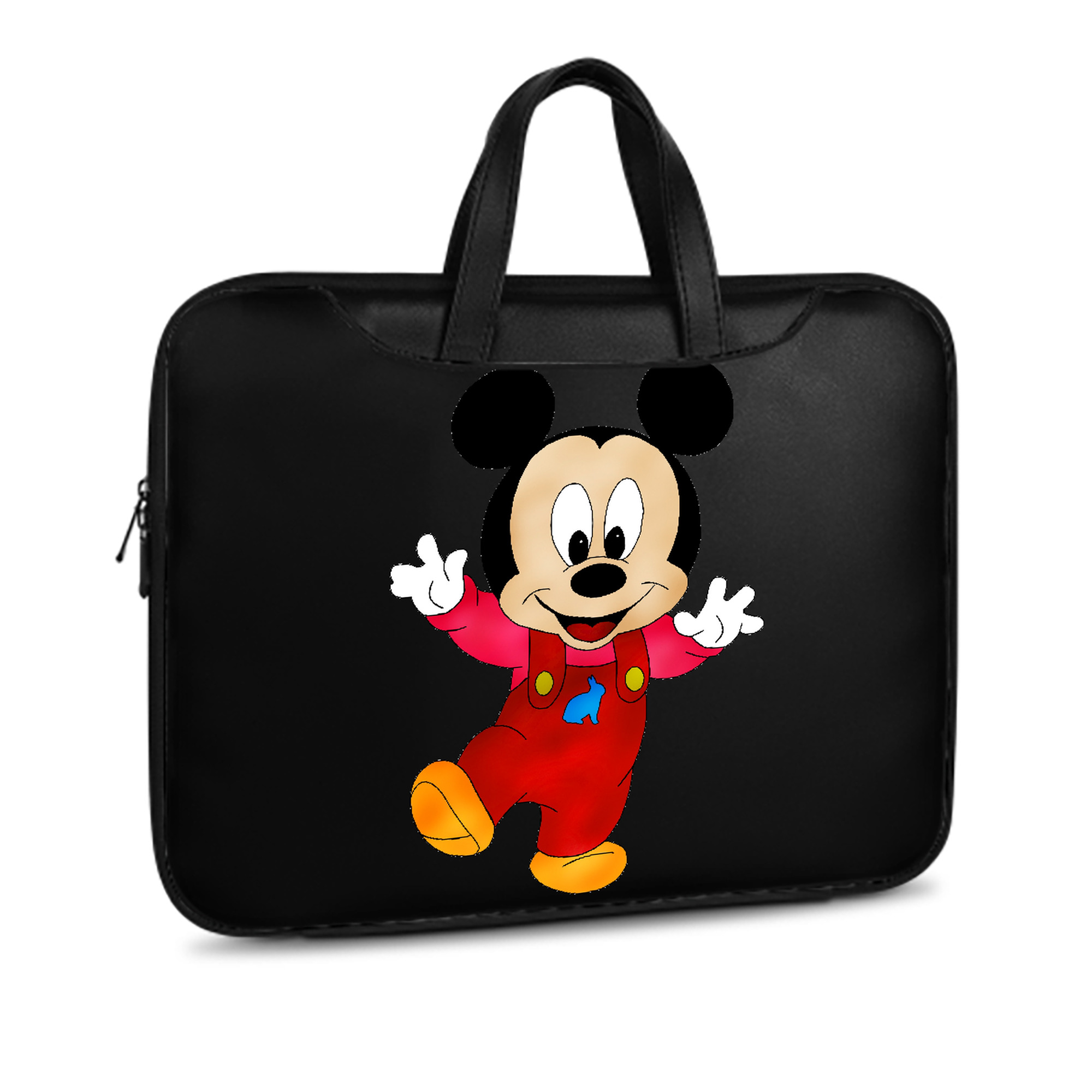 ミッキーマウス Mickey Mouse レザーラップトップバッグ　ノートパソコンケース