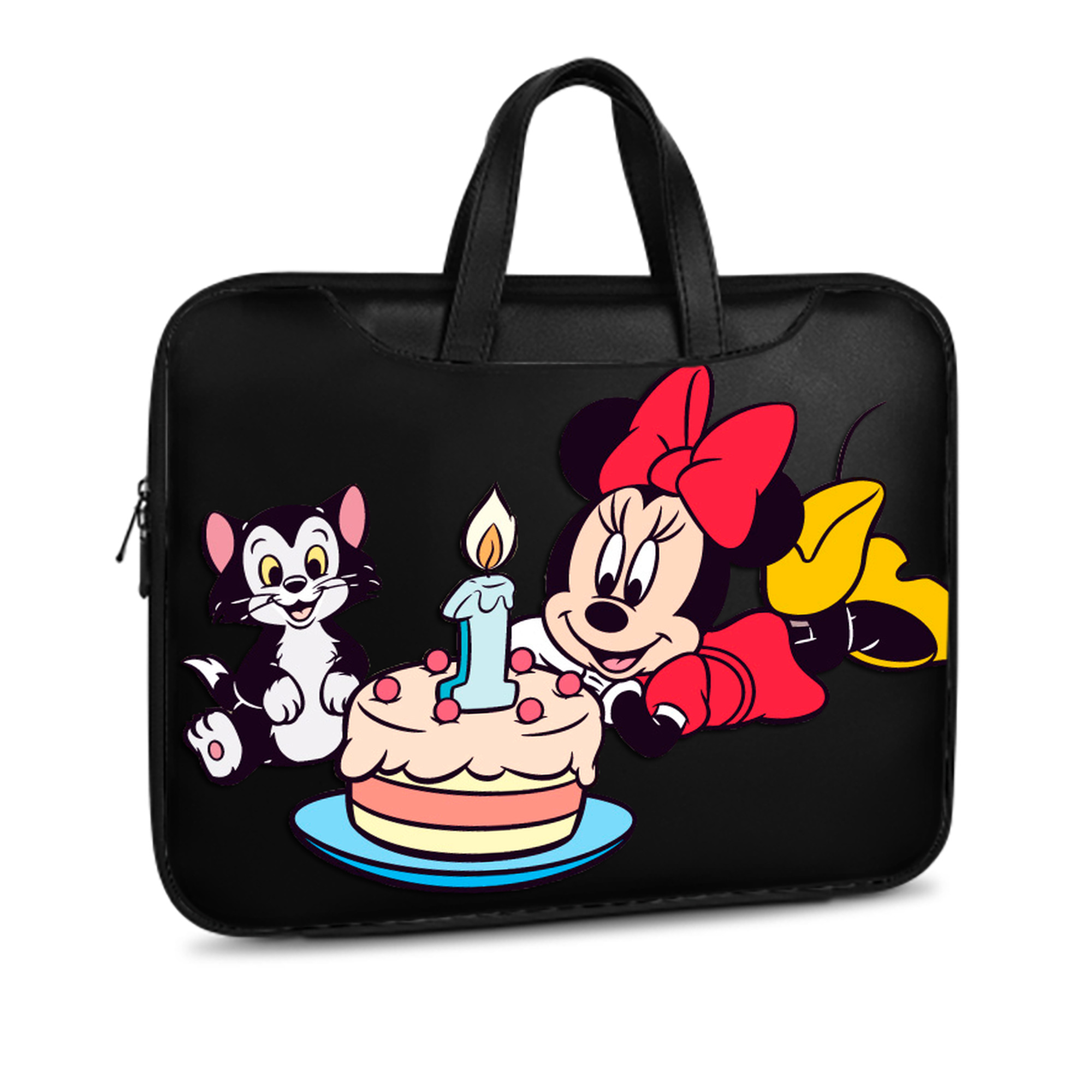ミッキーマウス Mickey Mouse レザーラップトップバッグ　ノートパソコンケース