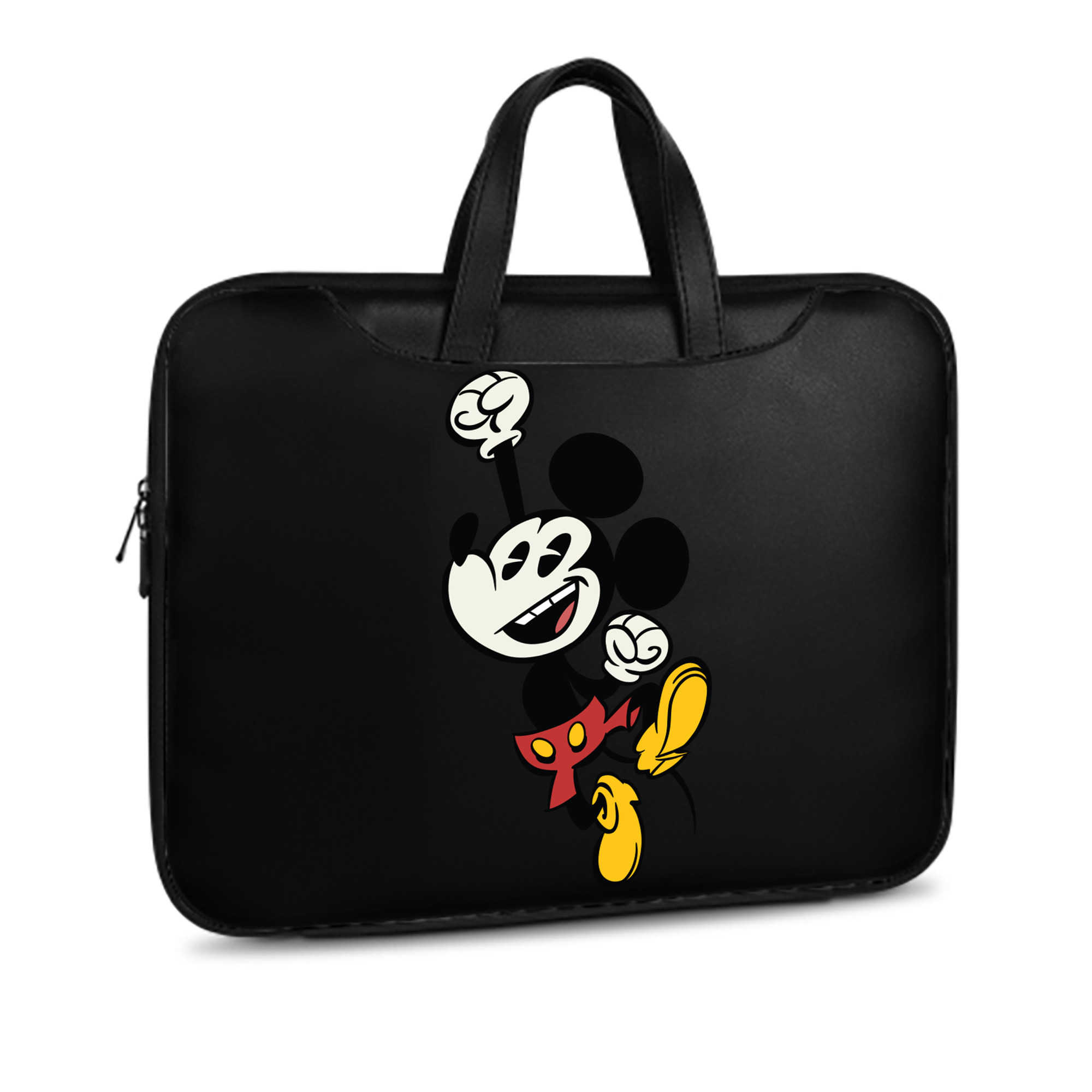 ミッキーマウス Mickey Mouse レザーラップトップバッグ　ノートパソコンケース