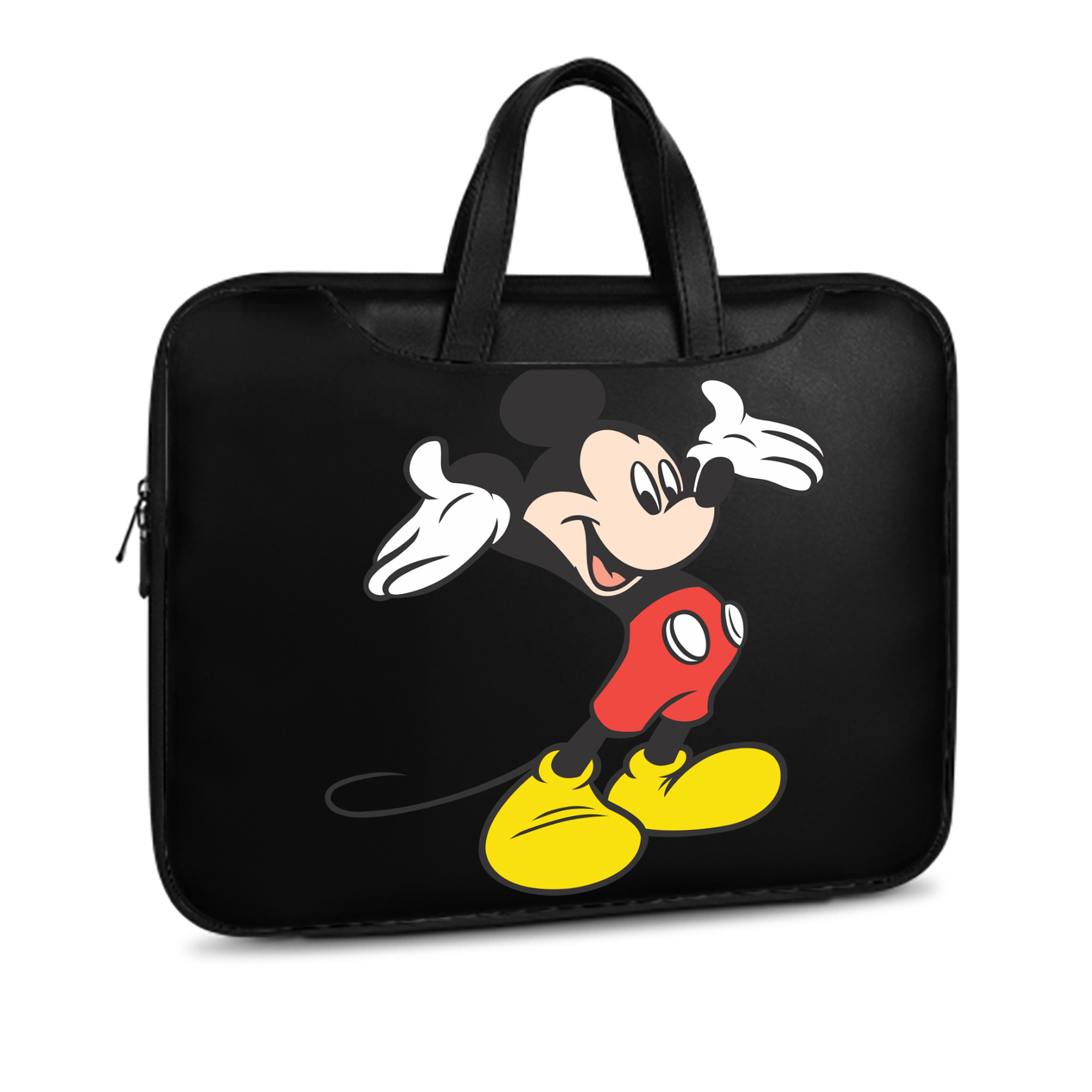 ミッキーマウス Mickey Mouse レザーラップトップバッグ　ノートパソコンケース