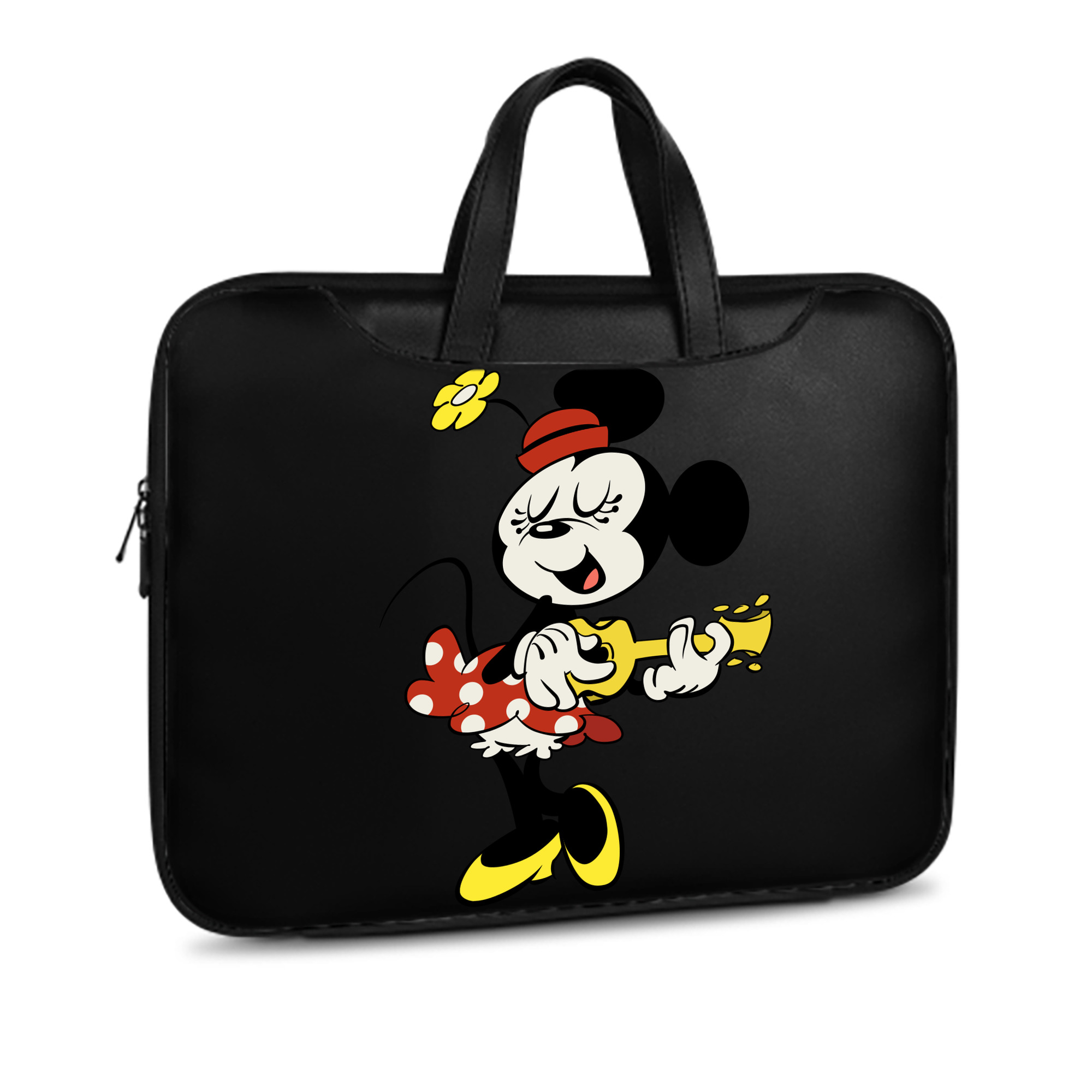 ミッキーマウス Mickey Mouse レザーラップトップバッグ　ノートパソコンケース