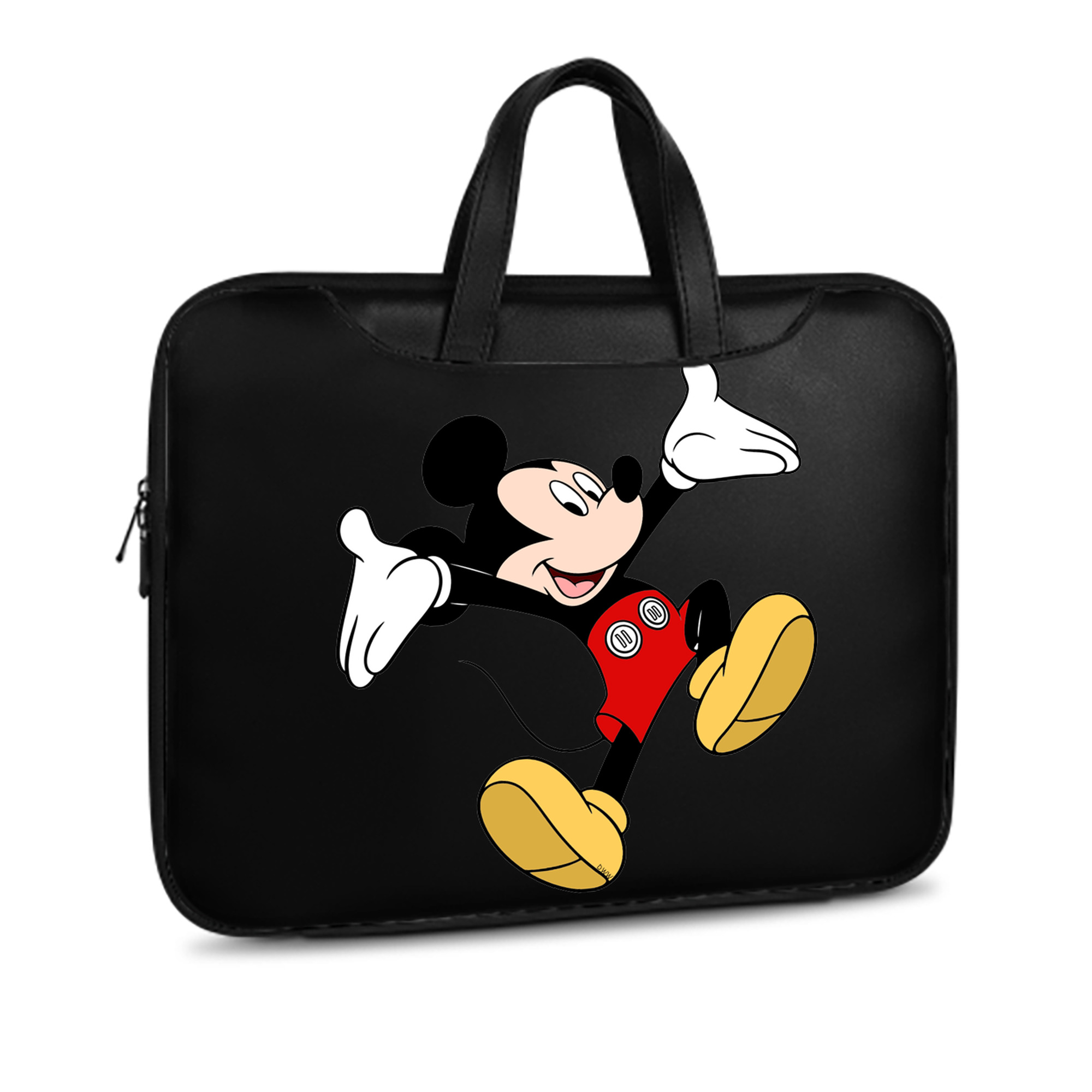 ミッキーマウス Mickey Mouse レザーラップトップバッグ　ノートパソコンケース