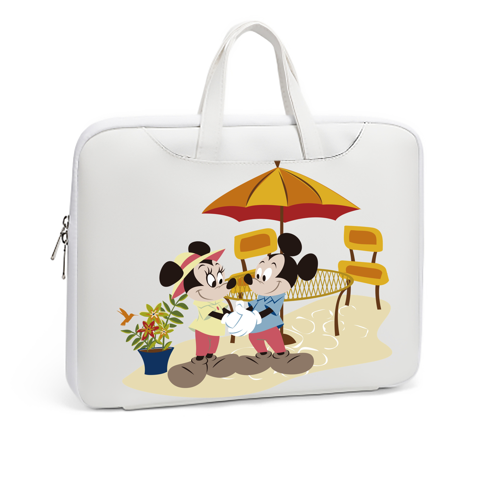 （画像用） ミッキーマウス Mickey Mouse レザーラップトップバッグ　ノートパソコンケース