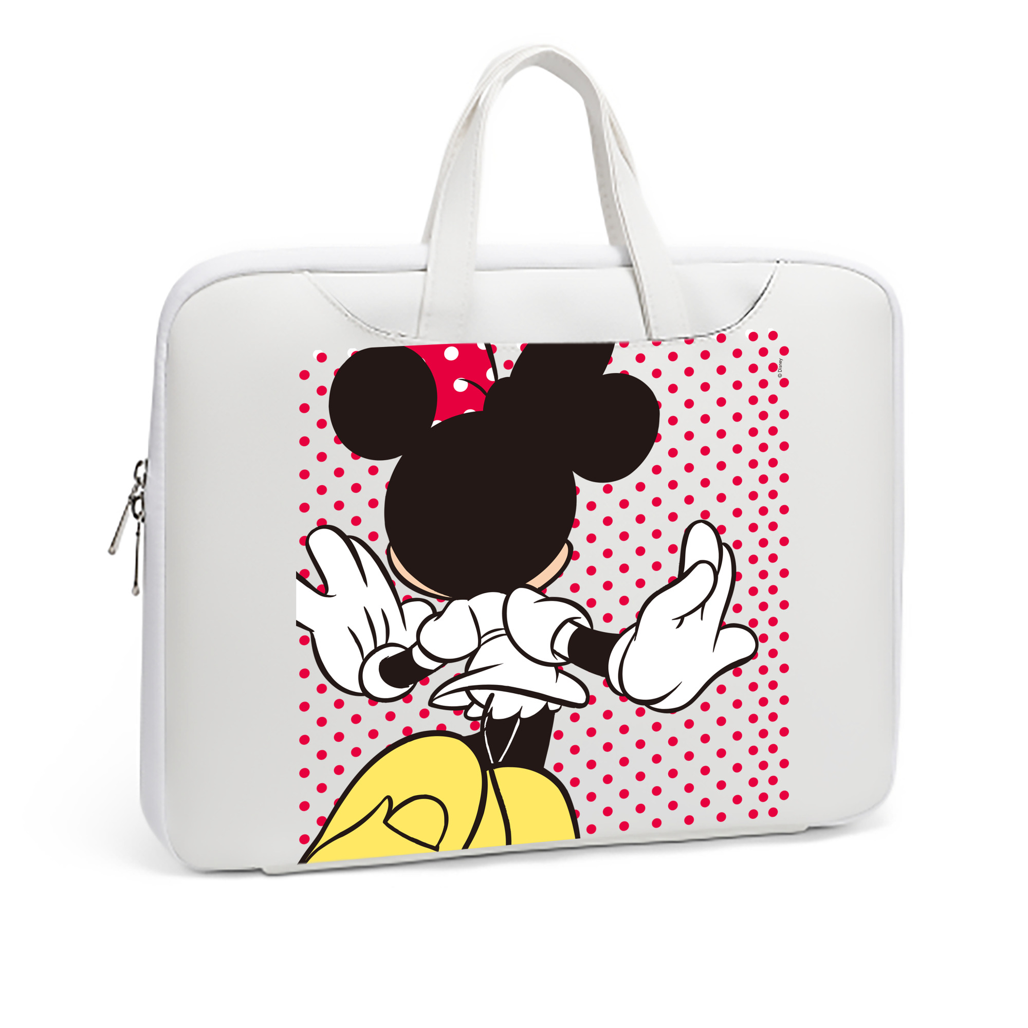 （画像用） ミッキーマウス Mickey Mouse レザーラップトップバッグ　ノートパソコンケース
