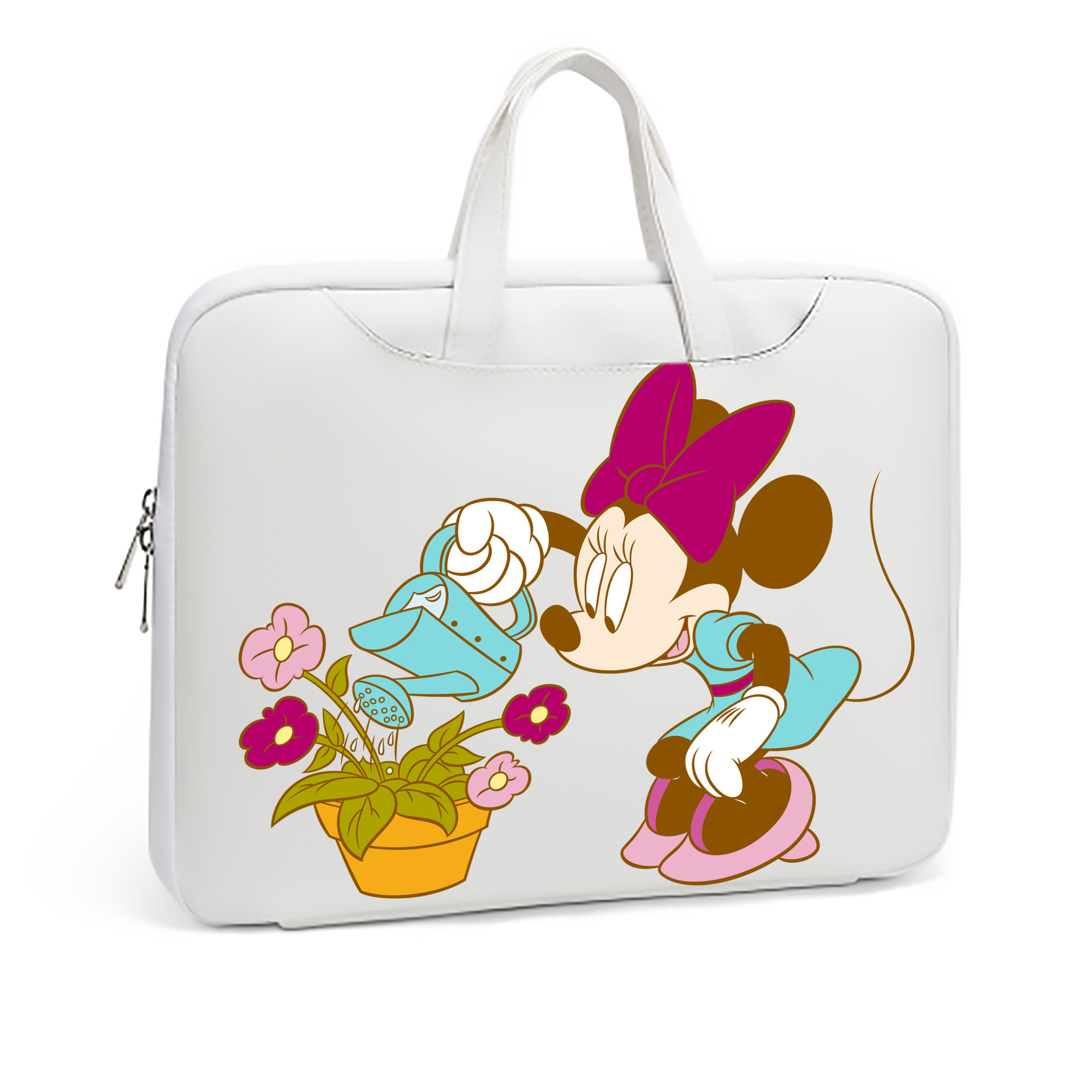 （画像用） ミッキーマウス Mickey Mouse レザーラップトップバッグ　ノートパソコンケース