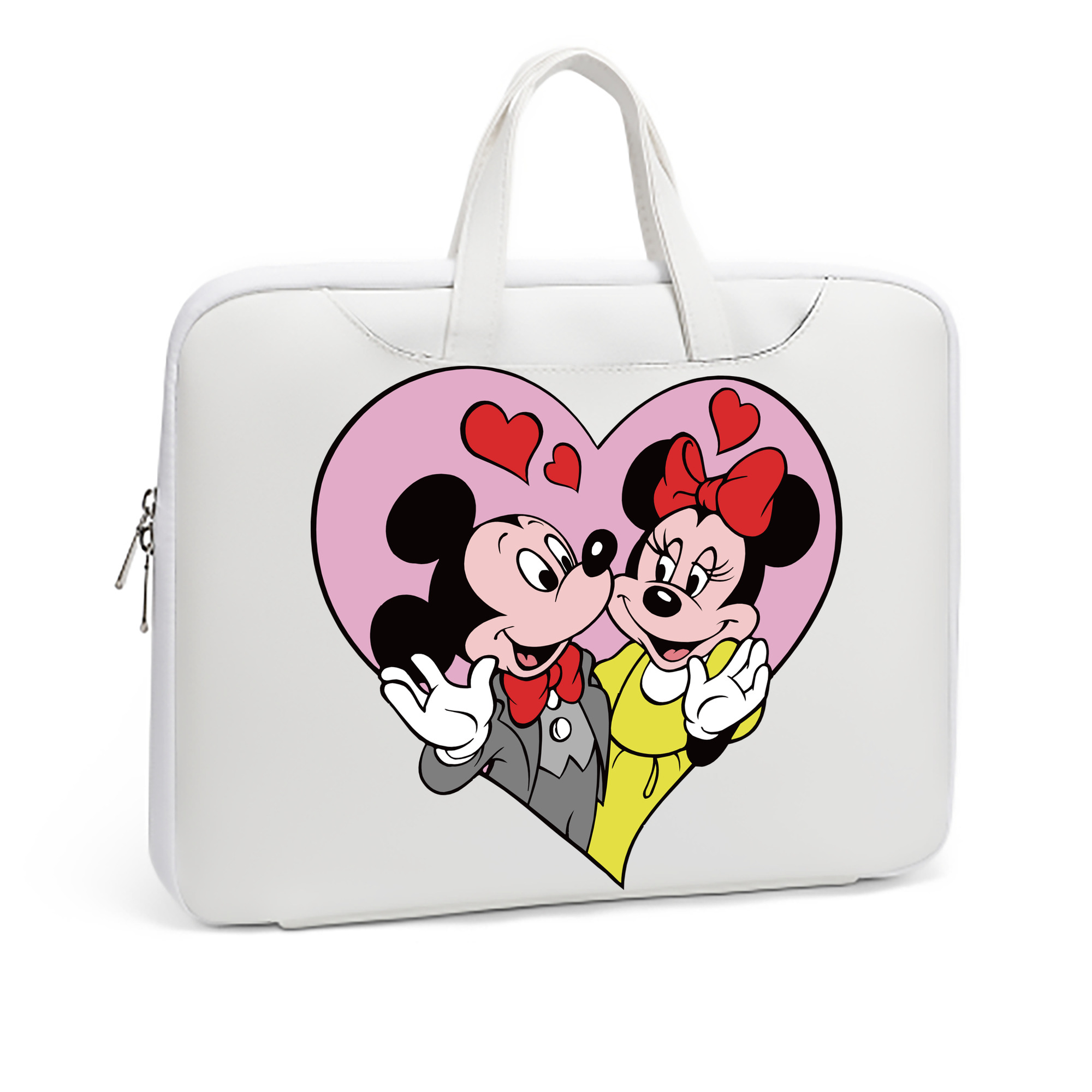 （画像用） ミッキーマウス Mickey Mouse レザーラップトップバッグ　ノートパソコンケース