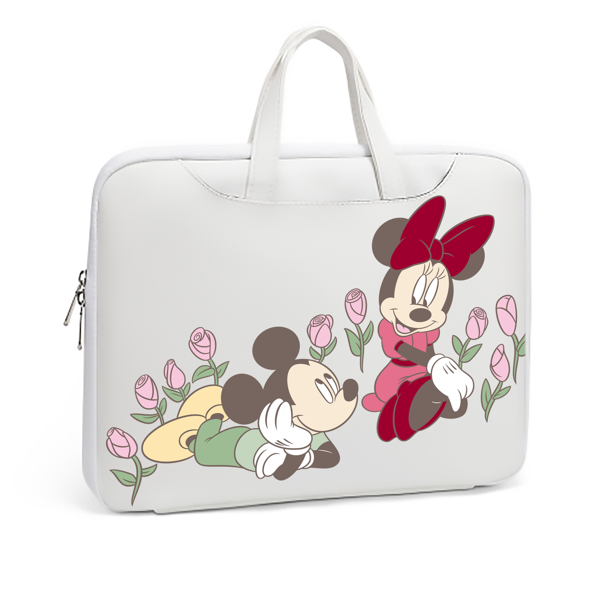 （画像用） ミッキーマウス Mickey Mouse レザーラップトップバッグ　ノートパソコンケース