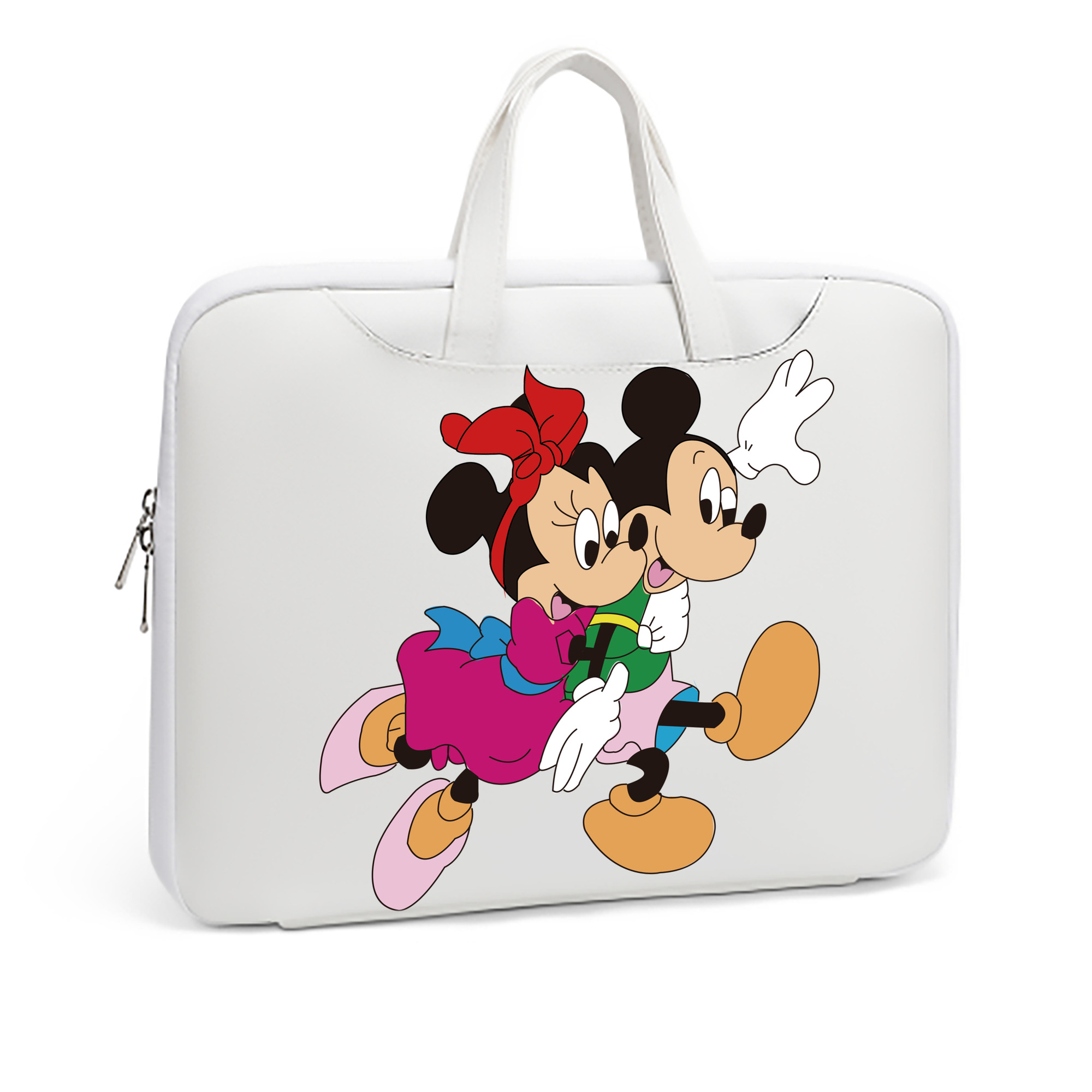 （画像用） ミッキーマウス Mickey Mouse レザーラップトップバッグ　ノートパソコンケース