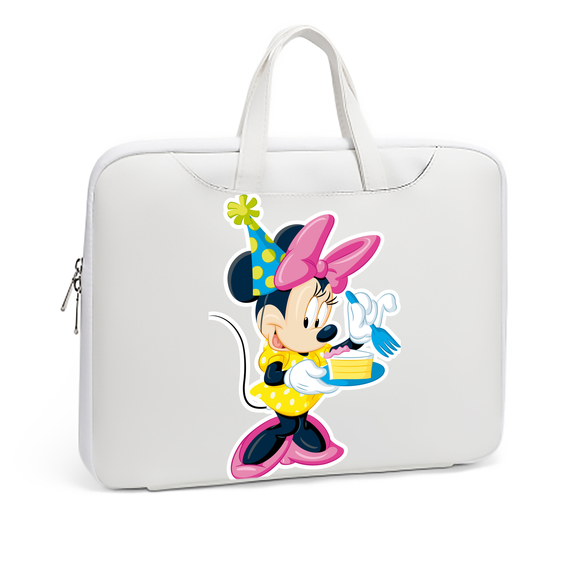 （画像用） ミッキーマウス Mickey Mouse レザーラップトップバッグ　ノートパソコンケース