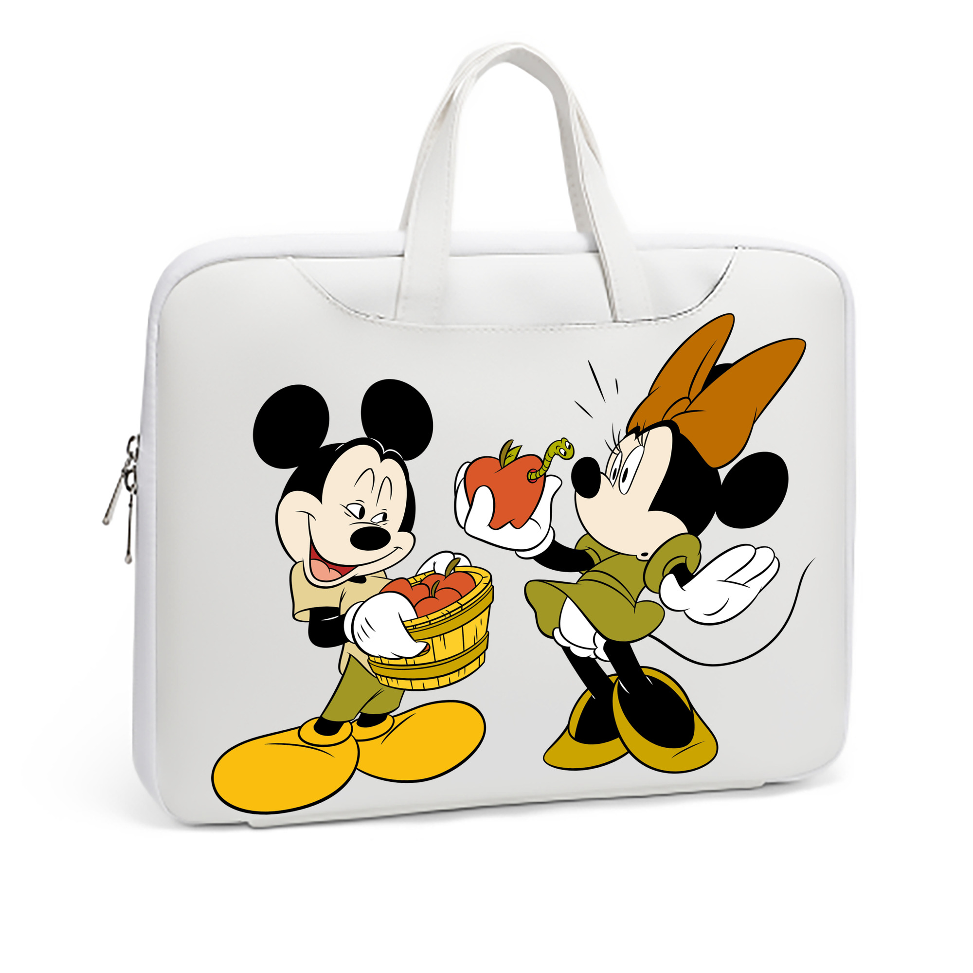 （画像用） ミッキーマウス Mickey Mouse レザーラップトップバッグ　ノートパソコンケース