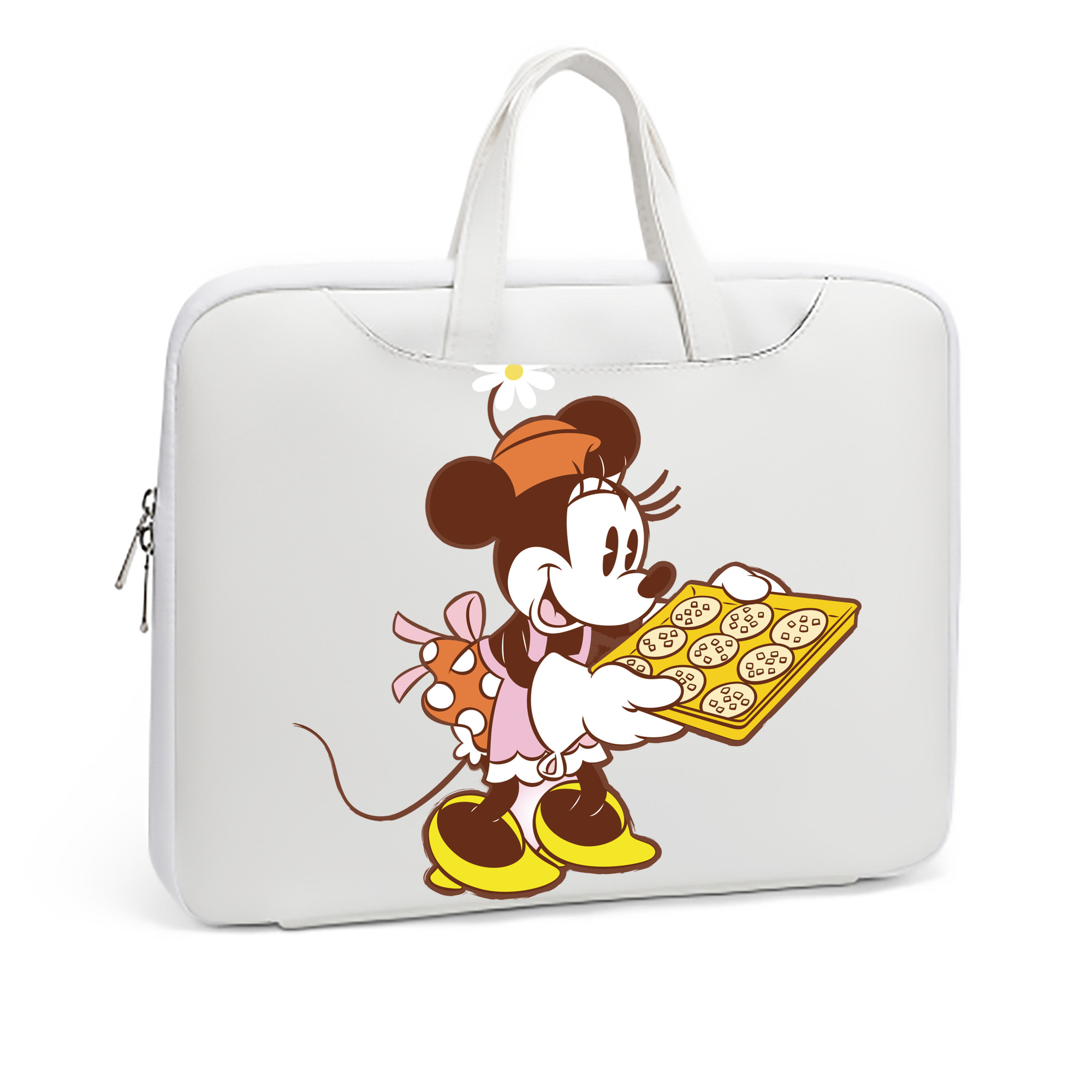 （画像用） ミッキーマウス Mickey Mouse レザーラップトップバッグ　ノートパソコンケース