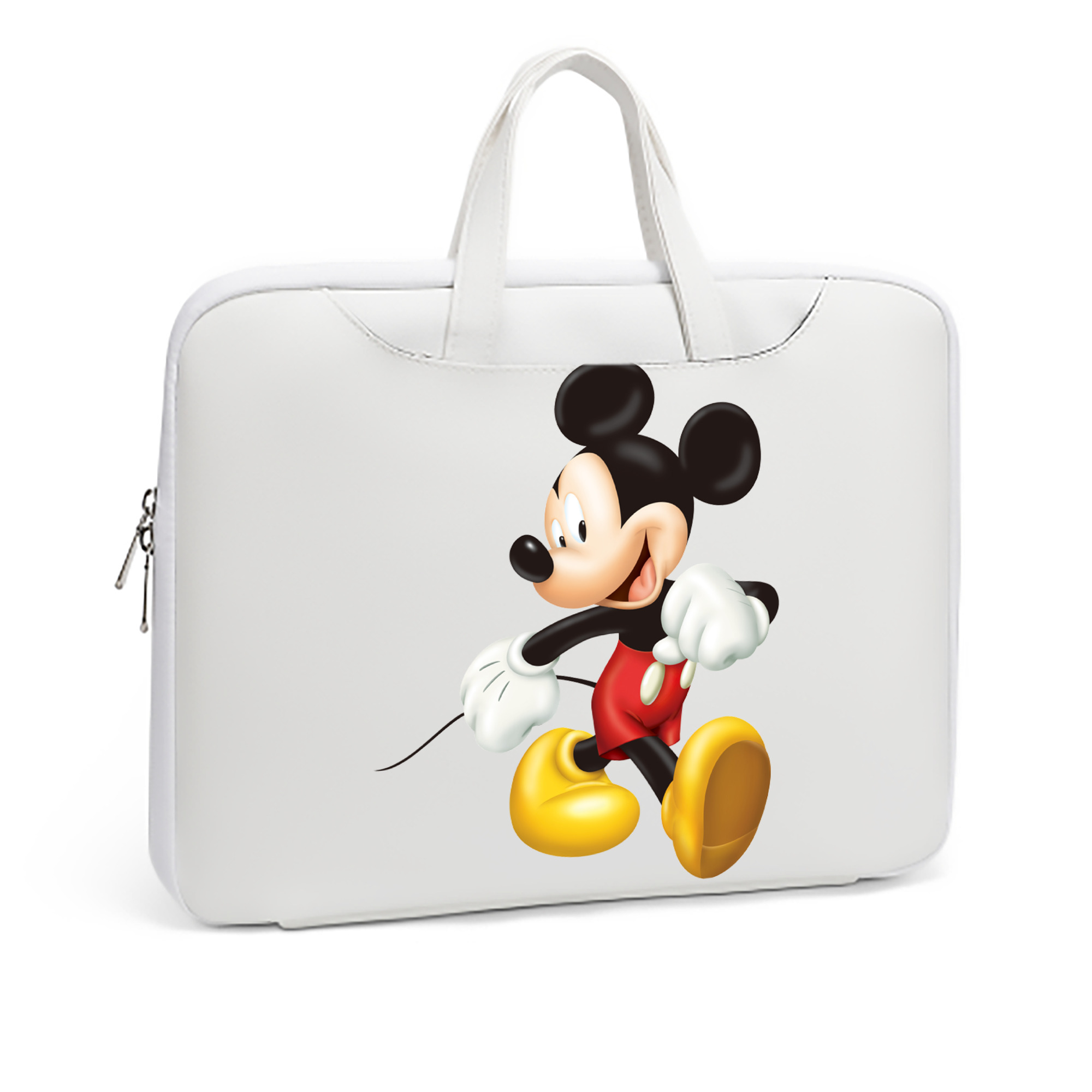（画像用） ミッキーマウス Mickey Mouse レザーラップトップバッグ　ノートパソコンケース