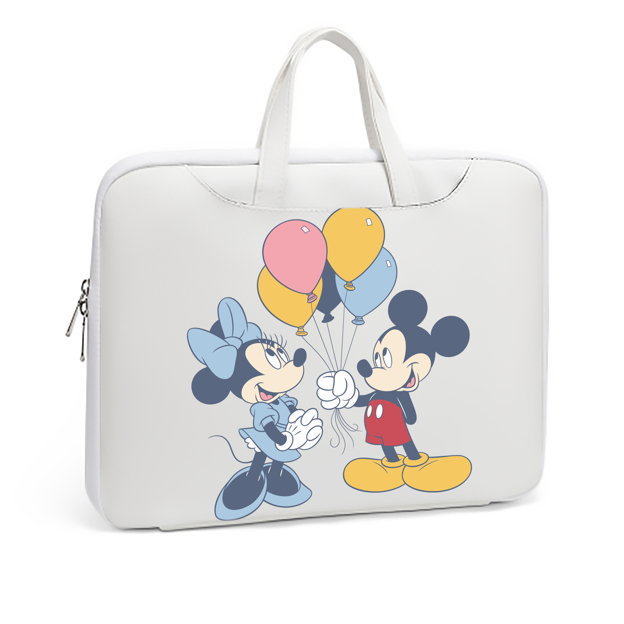 （画像用） ミッキーマウス Mickey Mouse レザーラップトップバッグ　ノートパソコンケース