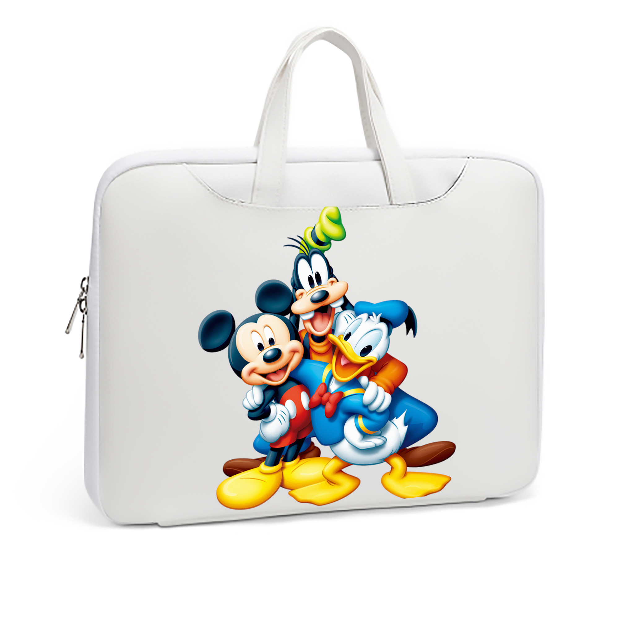 （画像用） ミッキーマウス Mickey Mouse レザーラップトップバッグ　ノートパソコンケース