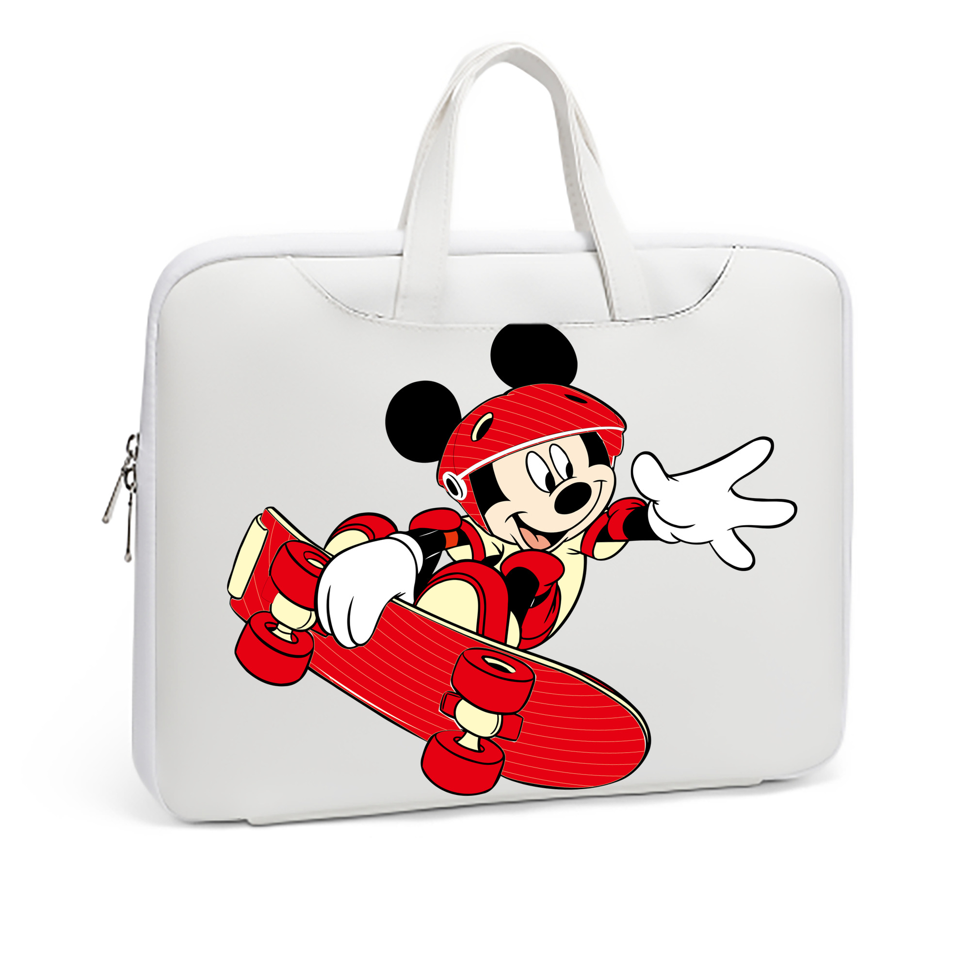 （画像用） ミッキーマウス Mickey Mouse レザーラップトップバッグ　ノートパソコンケース