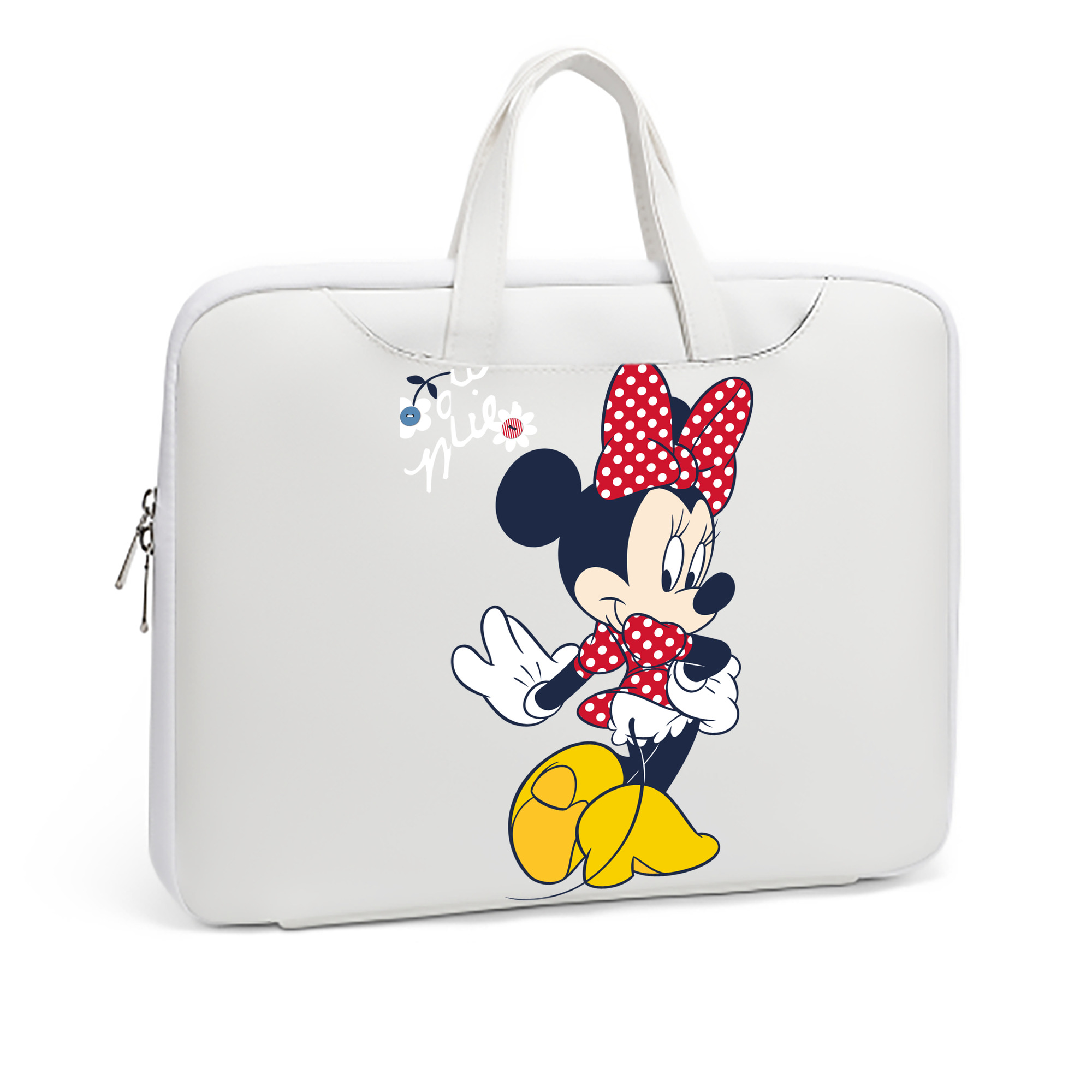 （画像用） ミッキーマウス Mickey Mouse レザーラップトップバッグ　ノートパソコンケース