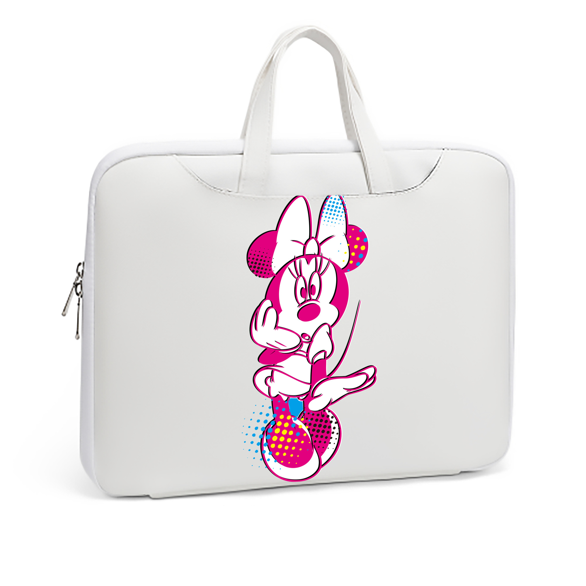 （画像用） ミッキーマウス Mickey Mouse レザーラップトップバッグ　ノートパソコンケース