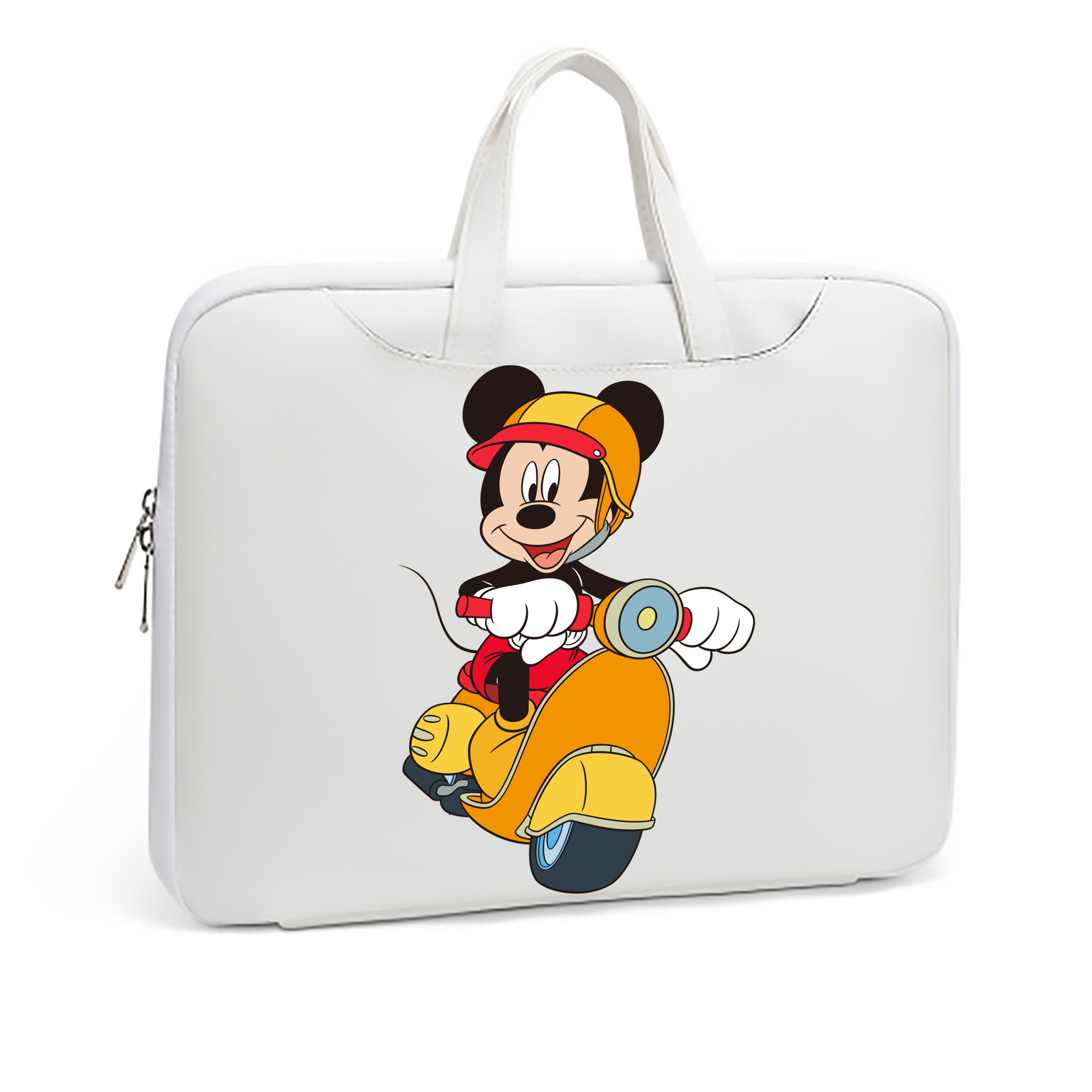 （画像用） ミッキーマウス Mickey Mouse レザーラップトップバッグ　ノートパソコンケース