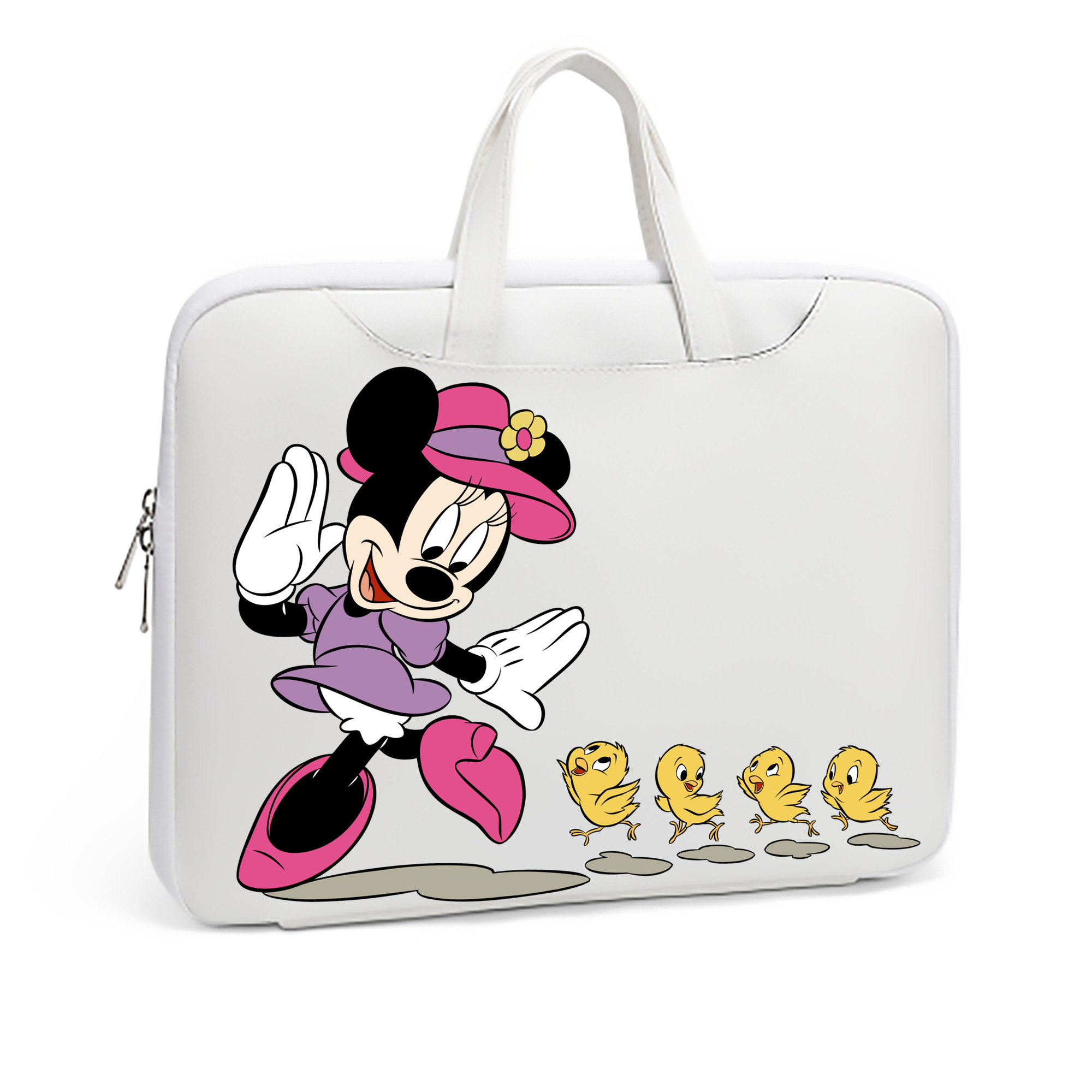 （画像用） ミッキーマウス Mickey Mouse レザーラップトップバッグ　ノートパソコンケース
