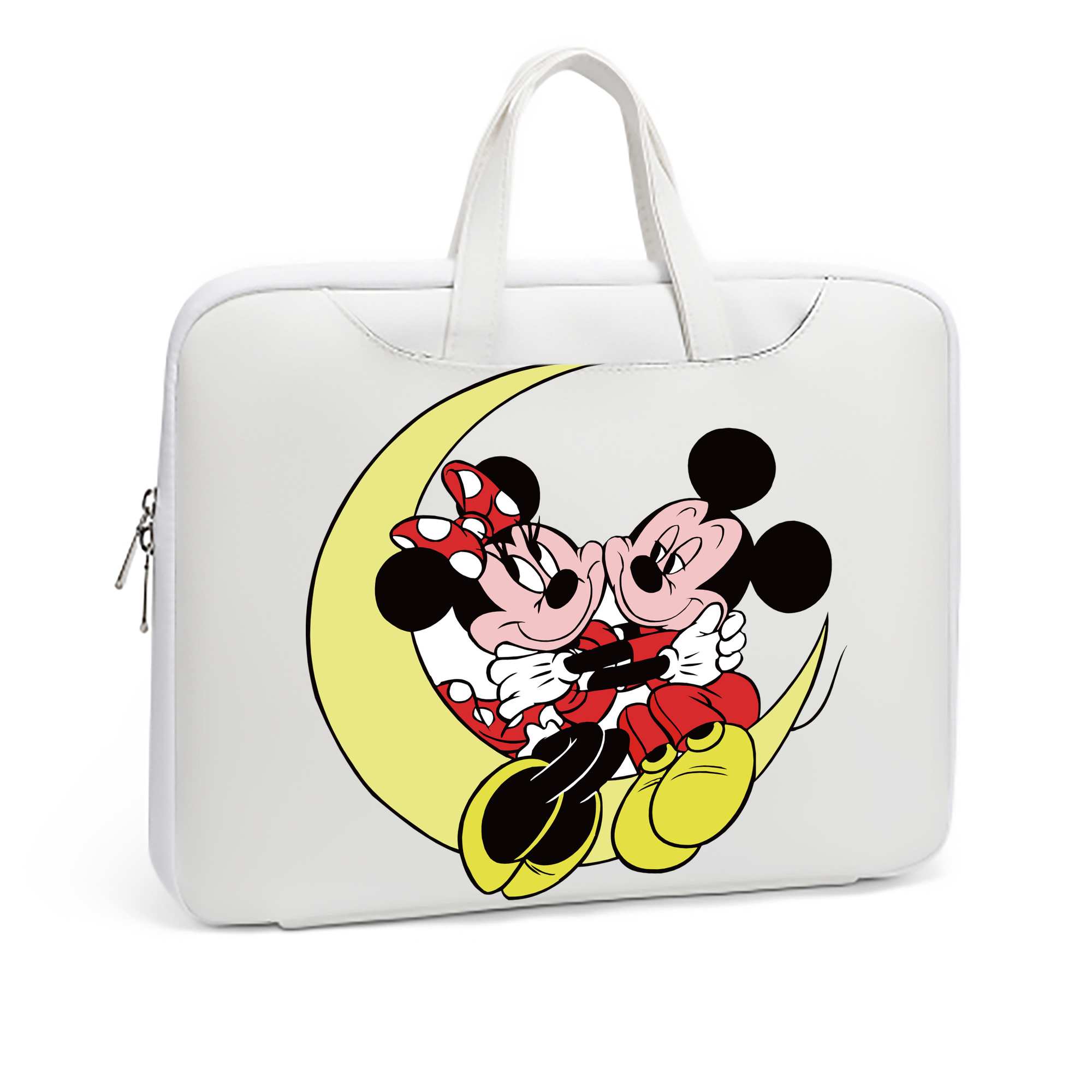 （画像用） ミッキーマウス Mickey Mouse レザーラップトップバッグ　ノートパソコンケース