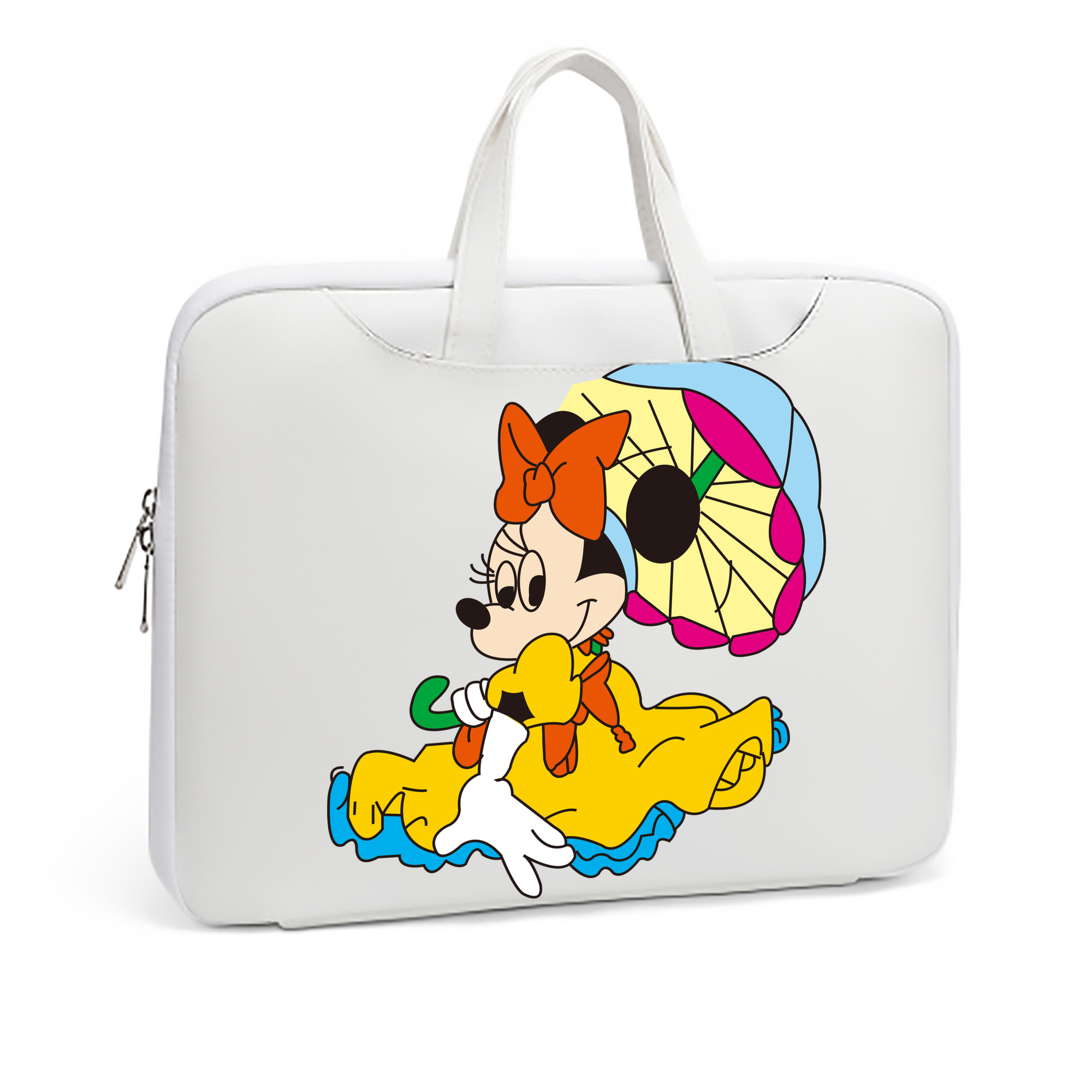 （画像用） ミッキーマウス Mickey Mouse レザーラップトップバッグ　ノートパソコンケース