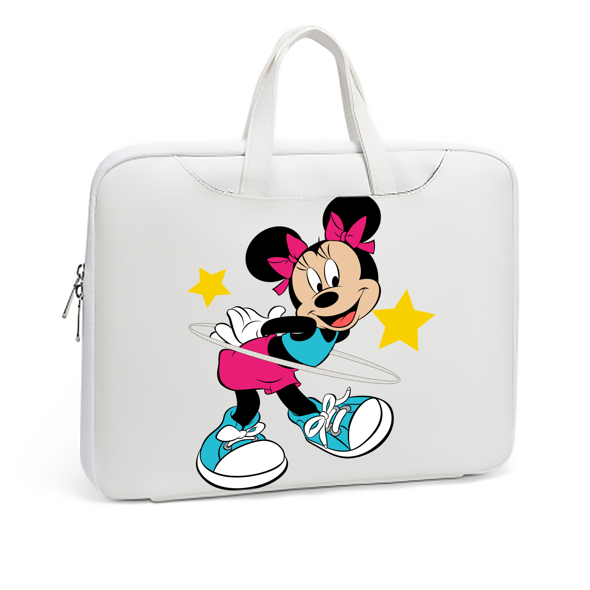 （画像用） ミッキーマウス Mickey Mouse レザーラップトップバッグ　ノートパソコンケース