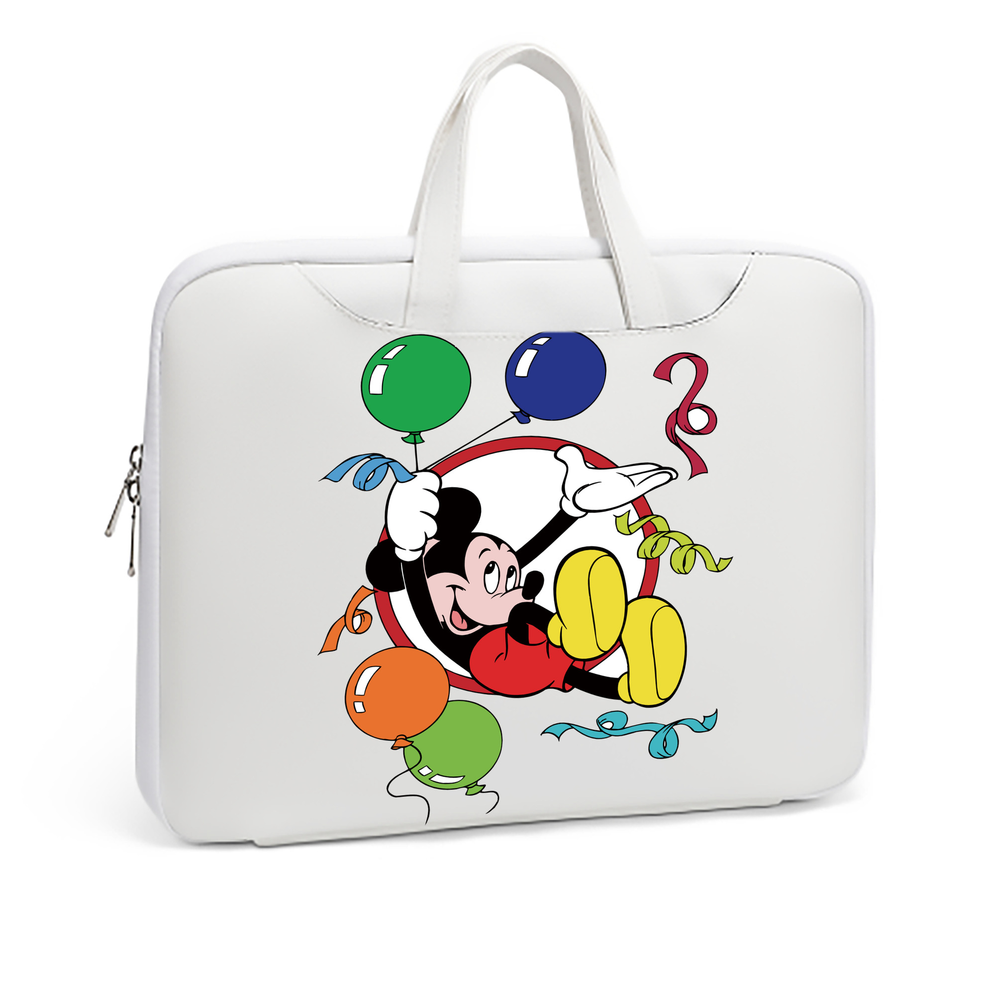 （画像用） ミッキーマウス Mickey Mouse レザーラップトップバッグ　ノートパソコンケース