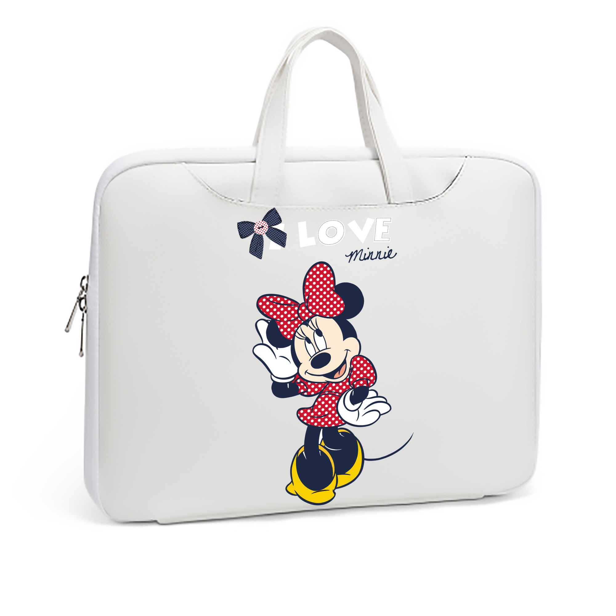 （画像用） ミッキーマウス Mickey Mouse レザーラップトップバッグ　ノートパソコンケース