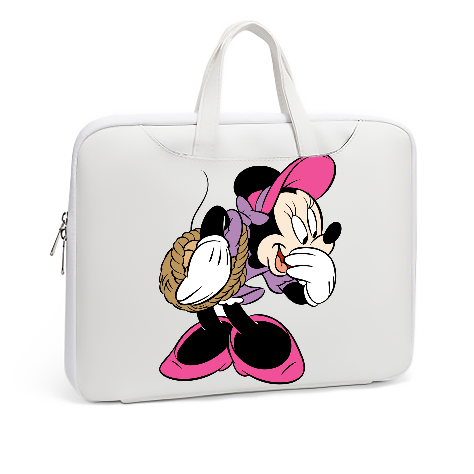 （画像用） ミッキーマウス Mickey Mouse レザーラップトップバッグ　ノートパソコンケース