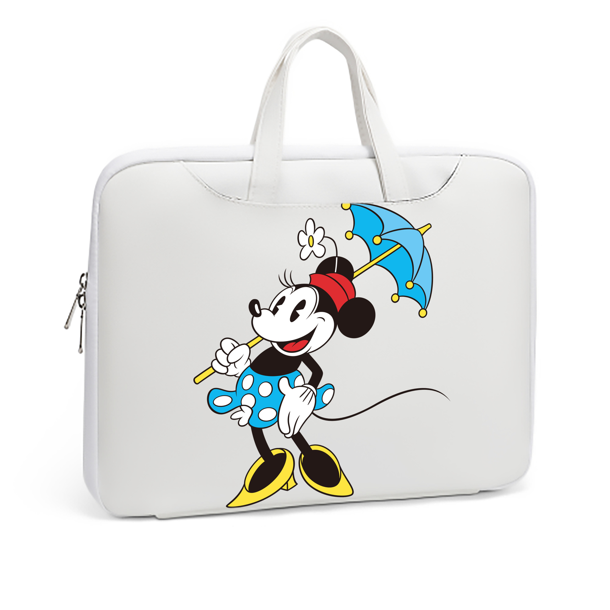（画像用） ミッキーマウス Mickey Mouse レザーラップトップバッグ　ノートパソコンケース
