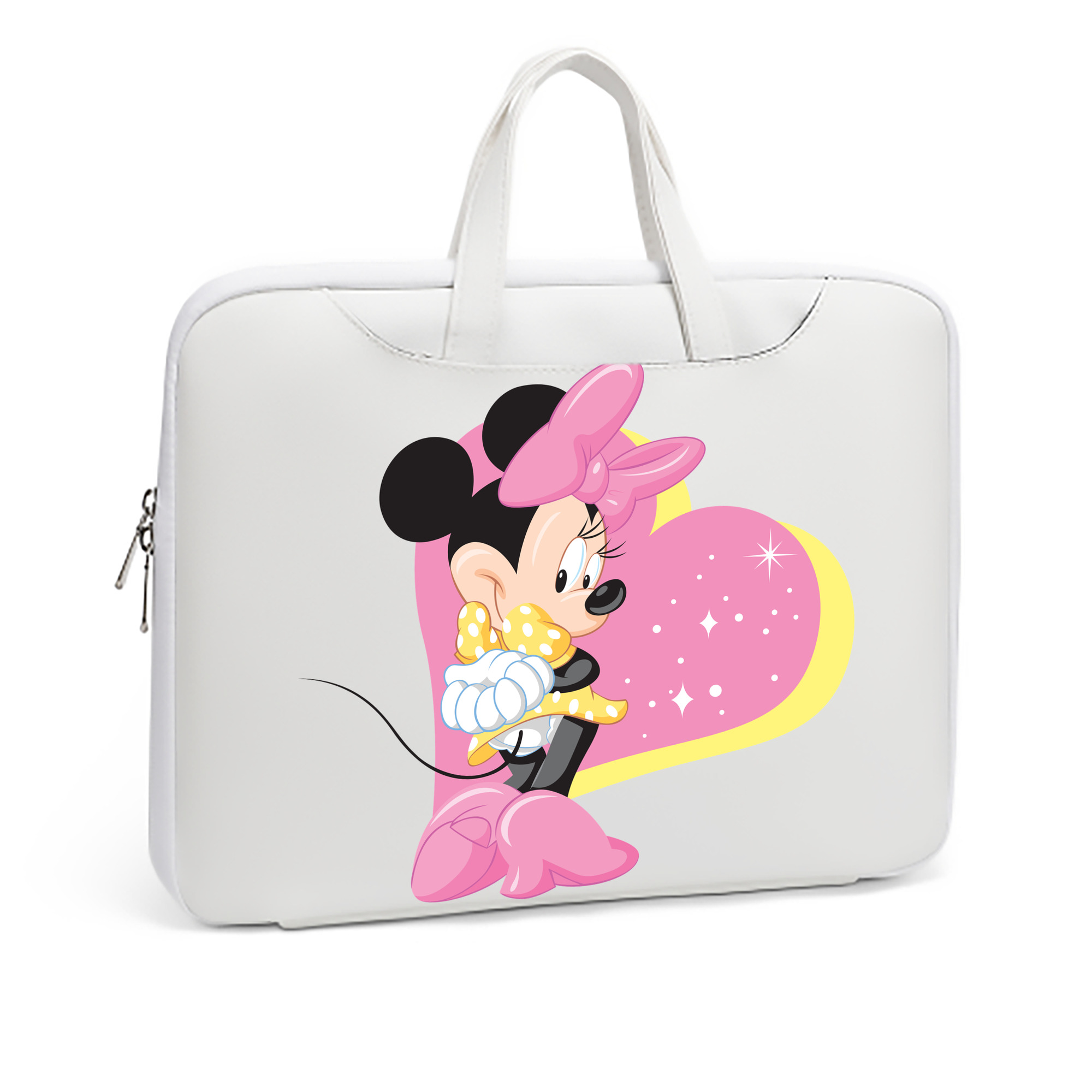 （画像用） ミッキーマウス Mickey Mouse レザーラップトップバッグ　ノートパソコンケース
