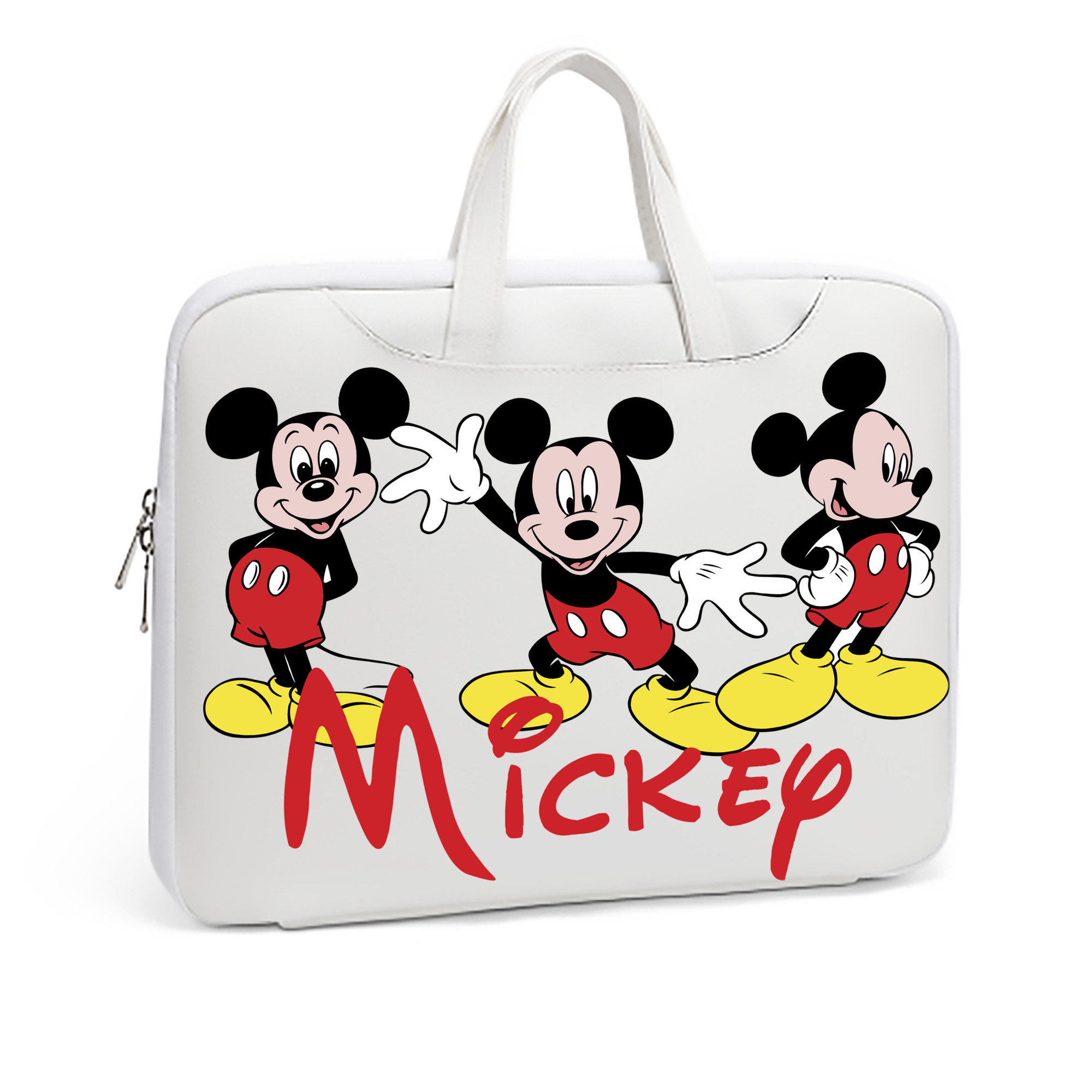 （画像用） ミッキーマウス Mickey Mouse レザーラップトップバッグ　ノートパソコンケース