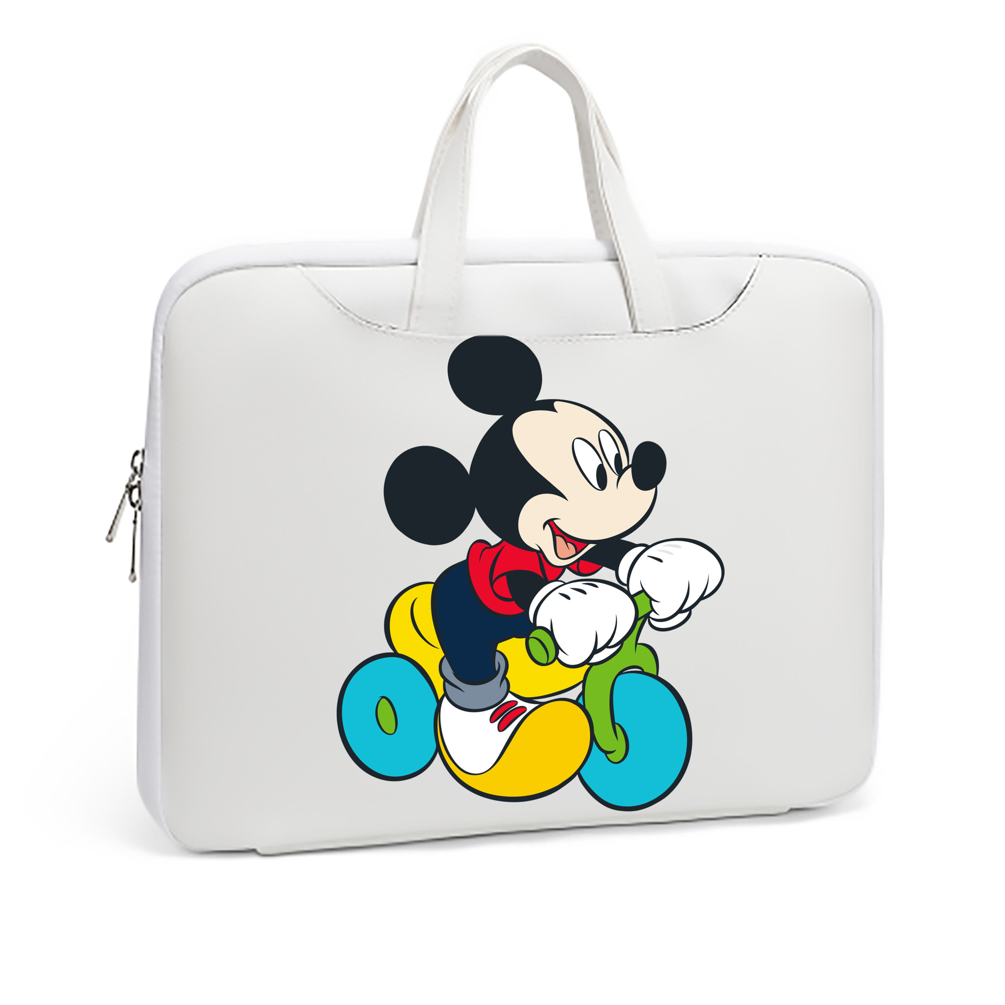 （画像用） ミッキーマウス Mickey Mouse レザーラップトップバッグ　ノートパソコンケース