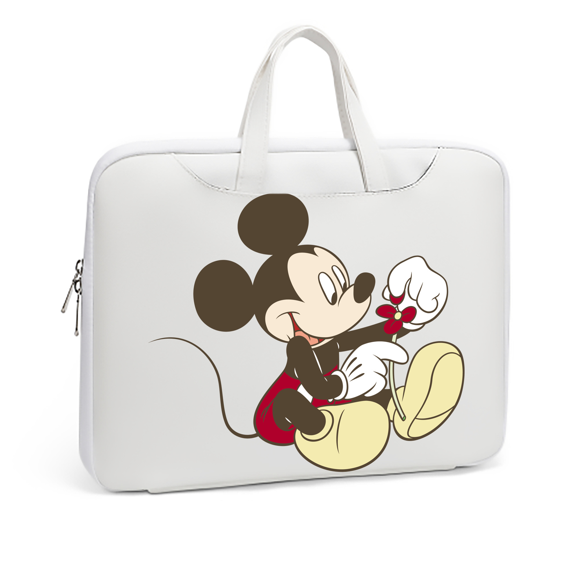 （画像用） ミッキーマウス Mickey Mouse レザーラップトップバッグ　ノートパソコンケース